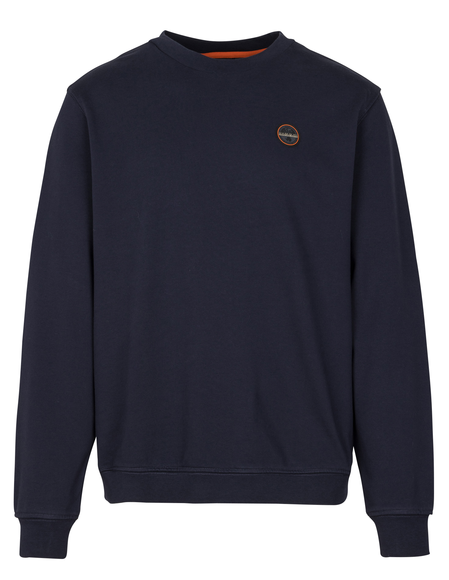 Sweat droit col rond en coton NAPAPIJRI Bleu
