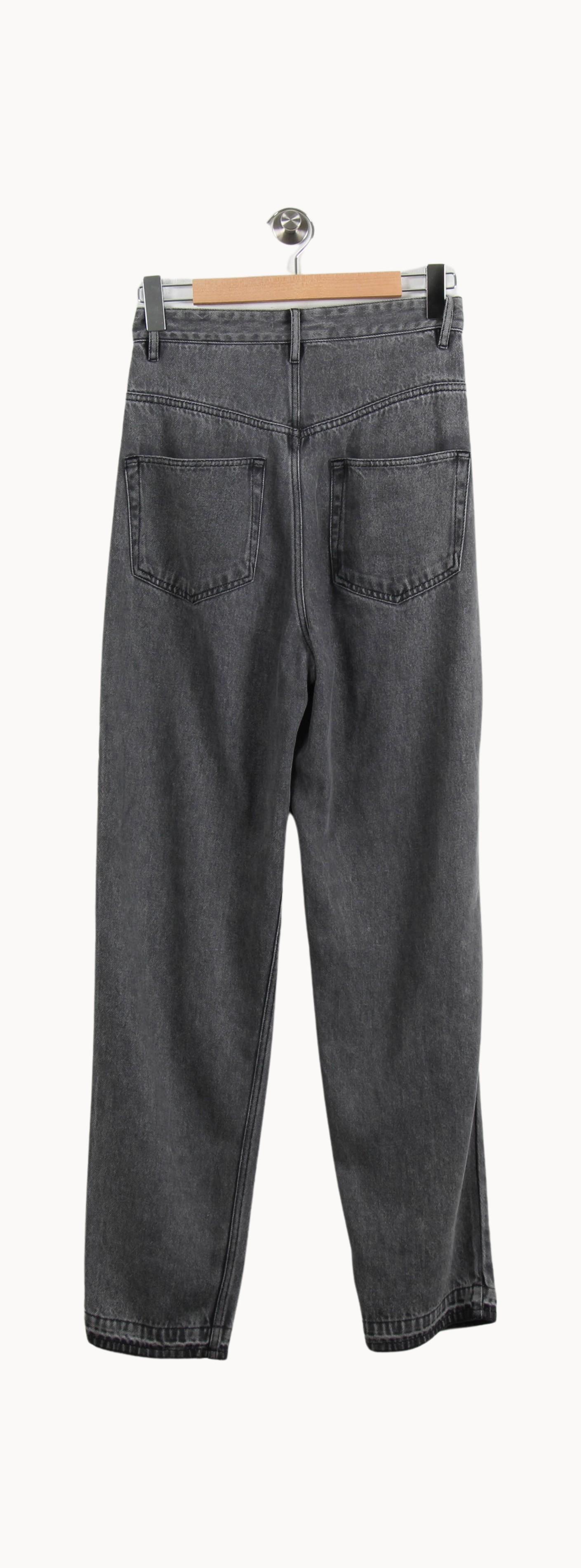 Cropped slim jeans with studs ISABEL MARANT ÉTOILE - SECONDE MAIN Grey