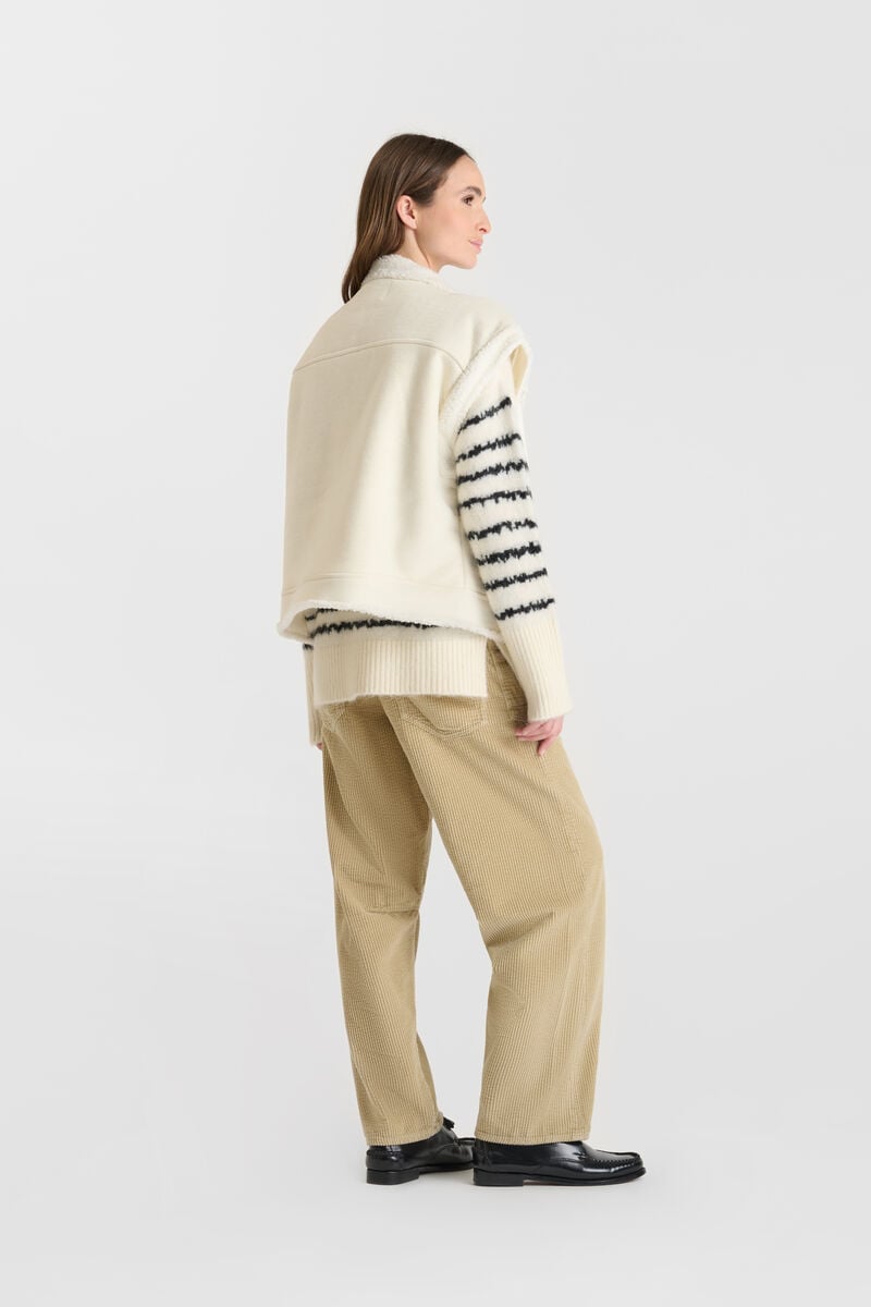 Veste sans manches LE TEMPS DES CERISES Blanc