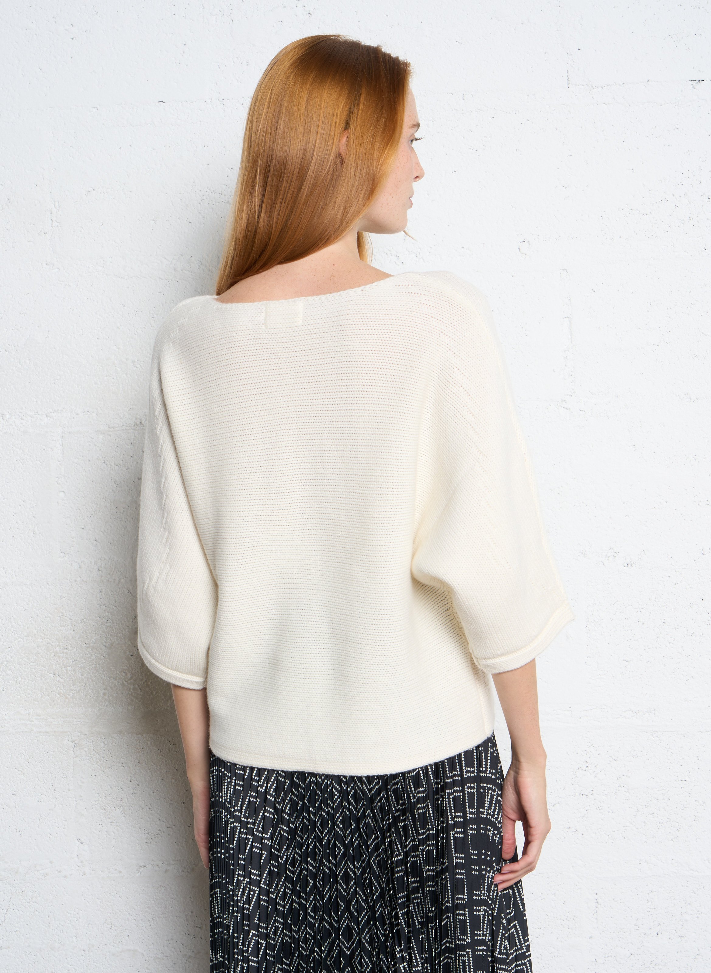 Pull oversize en laine MAISON 123 Beige