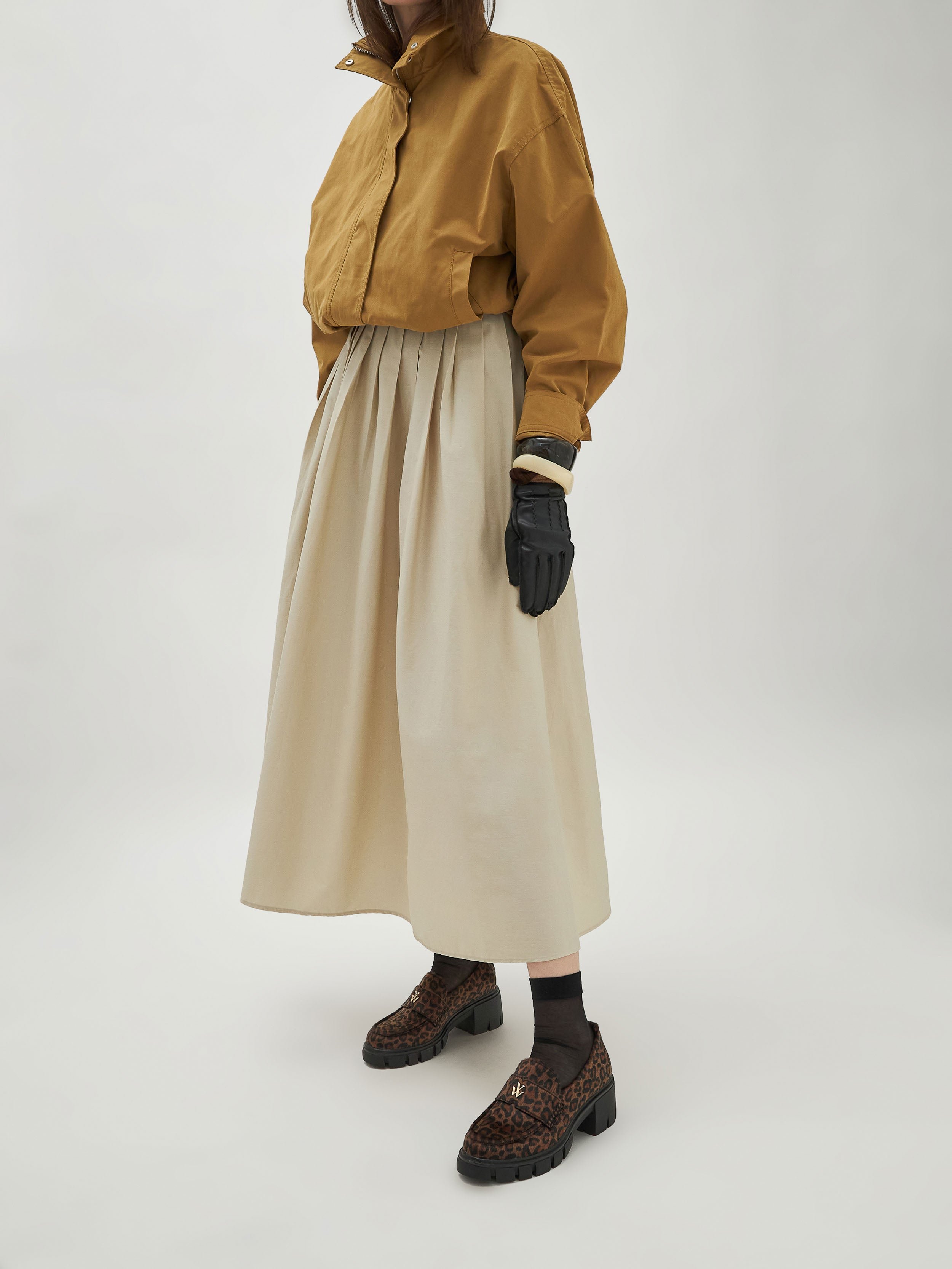 Moccasins with serrated heel VANESSA WU Brown