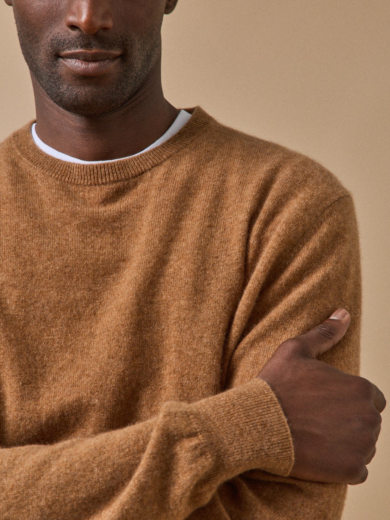 Pull col rond  - collection cachemire CYRILLUS Brown