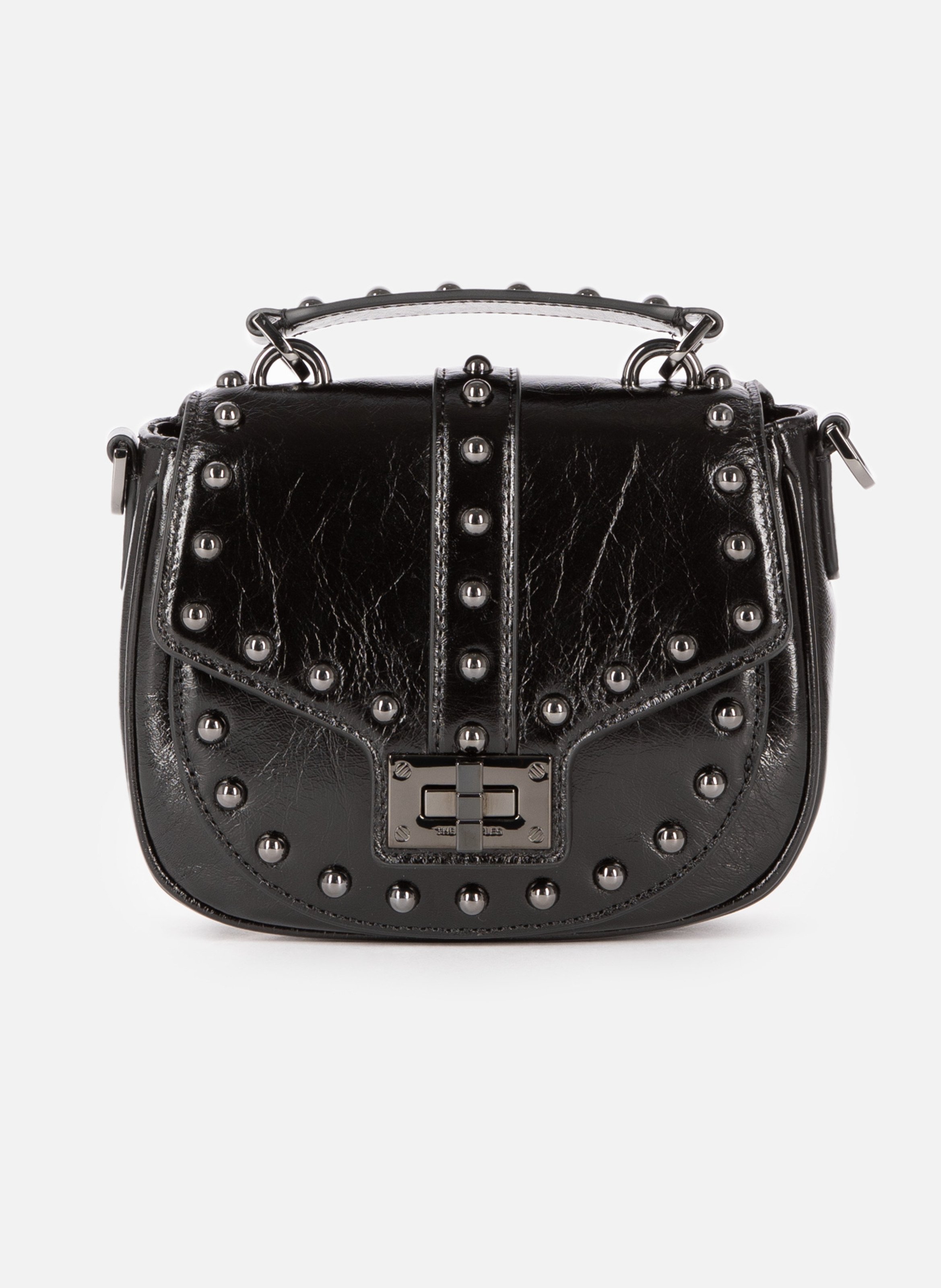 Emily rounded studded bag THE KOOPLES Black