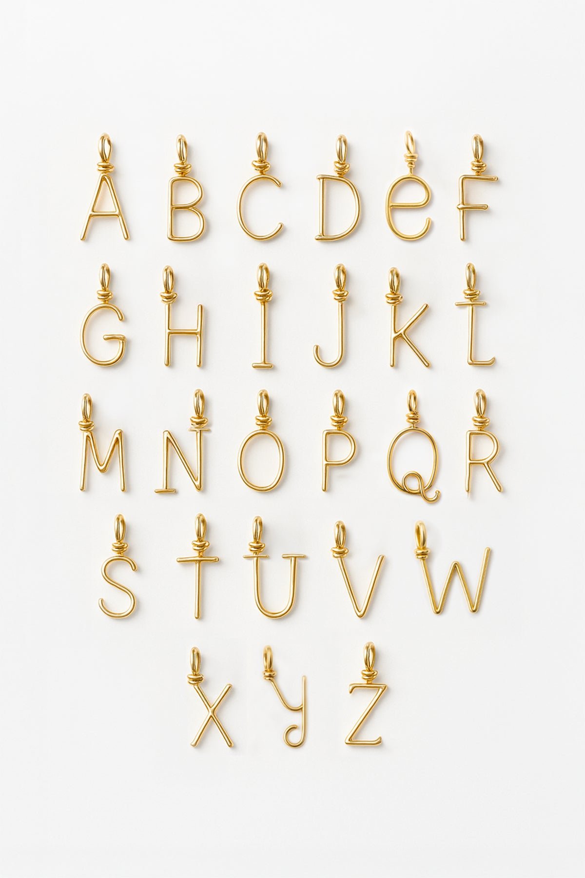 Embroidered Letter YAY Golden