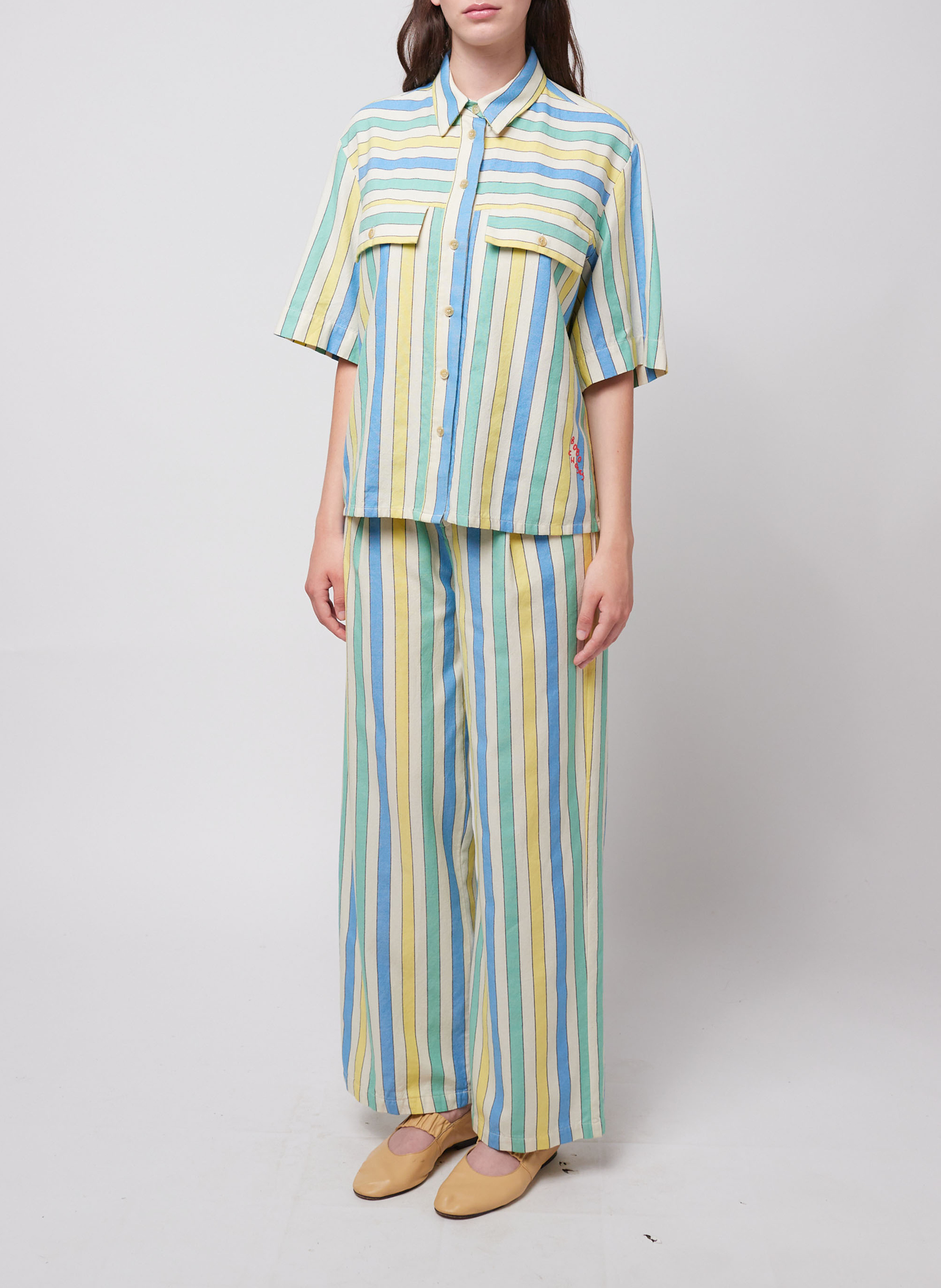 Katoenen straight fit pantalon BOBO CHOSES Veelkleurig