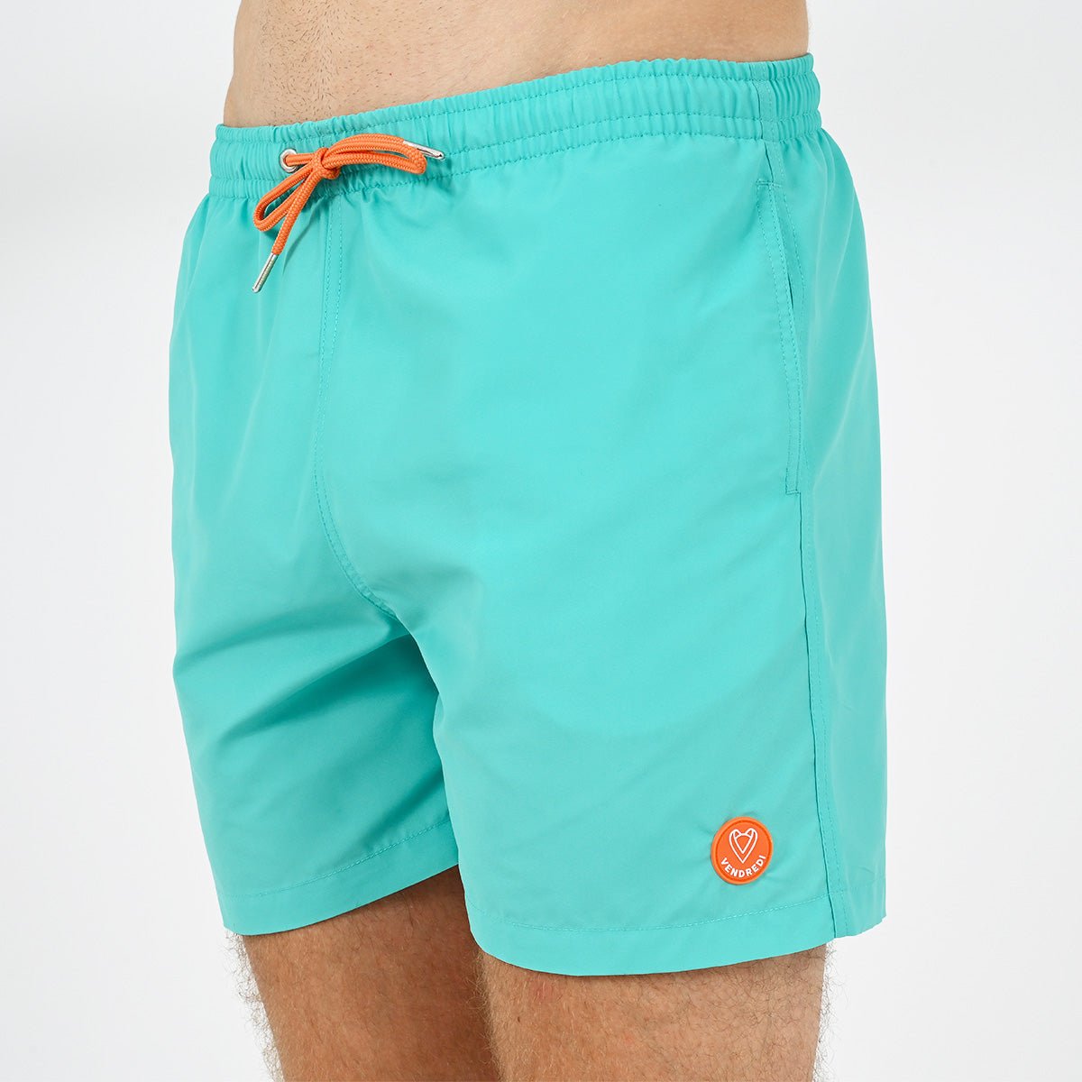 Aqua solid swim shorts VENDREDI SWIMWEAR Green