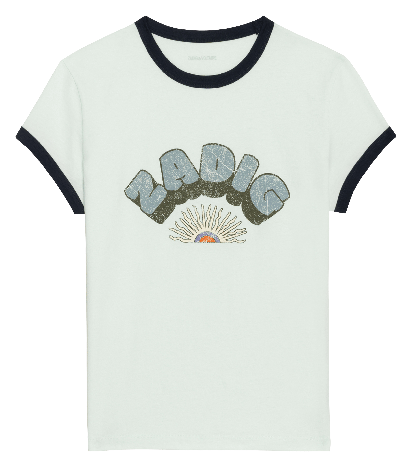 Camiseta de algodón bio con cuello redondo ZADIG&VOLTAIRE