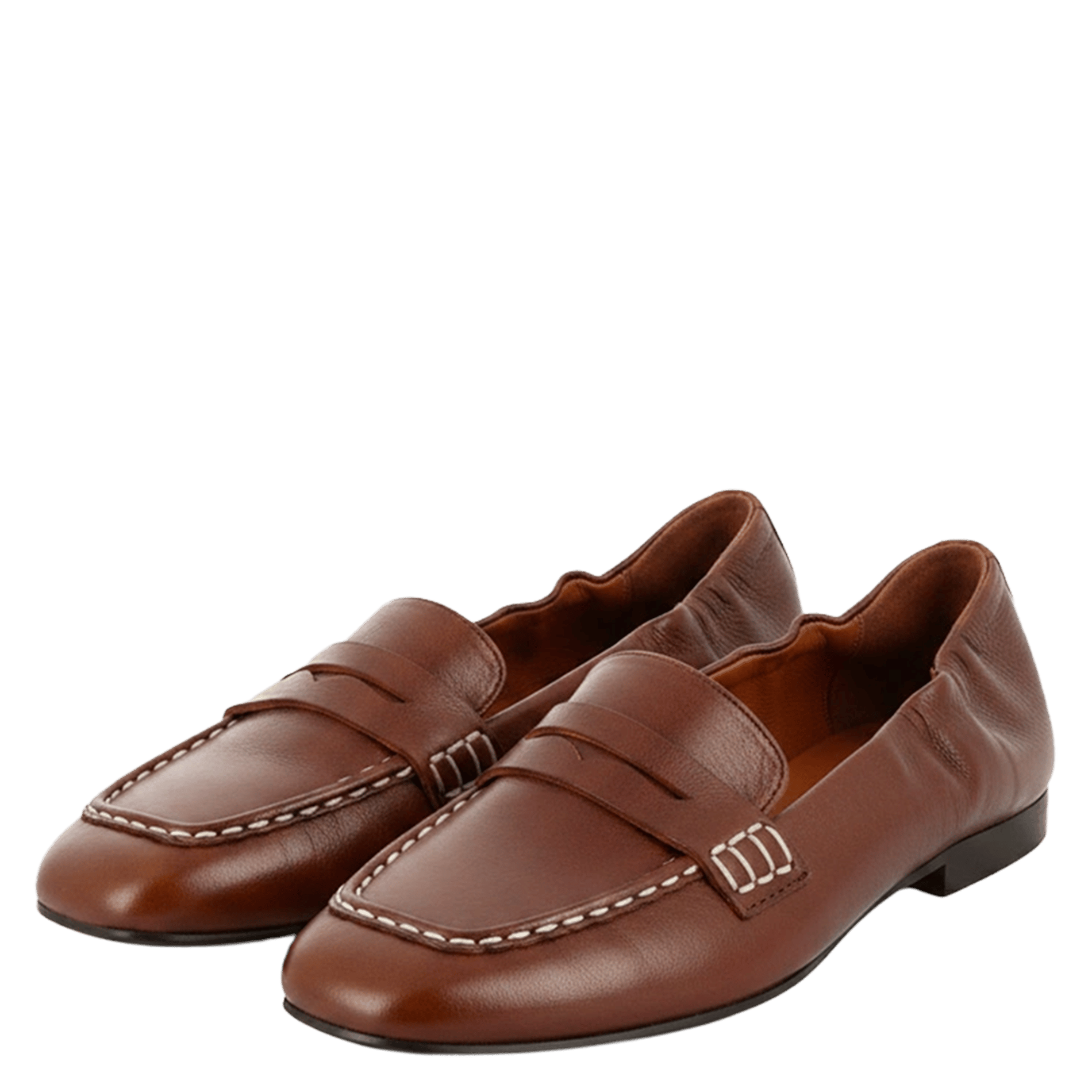 Mocassins en cuir JONAK Marron