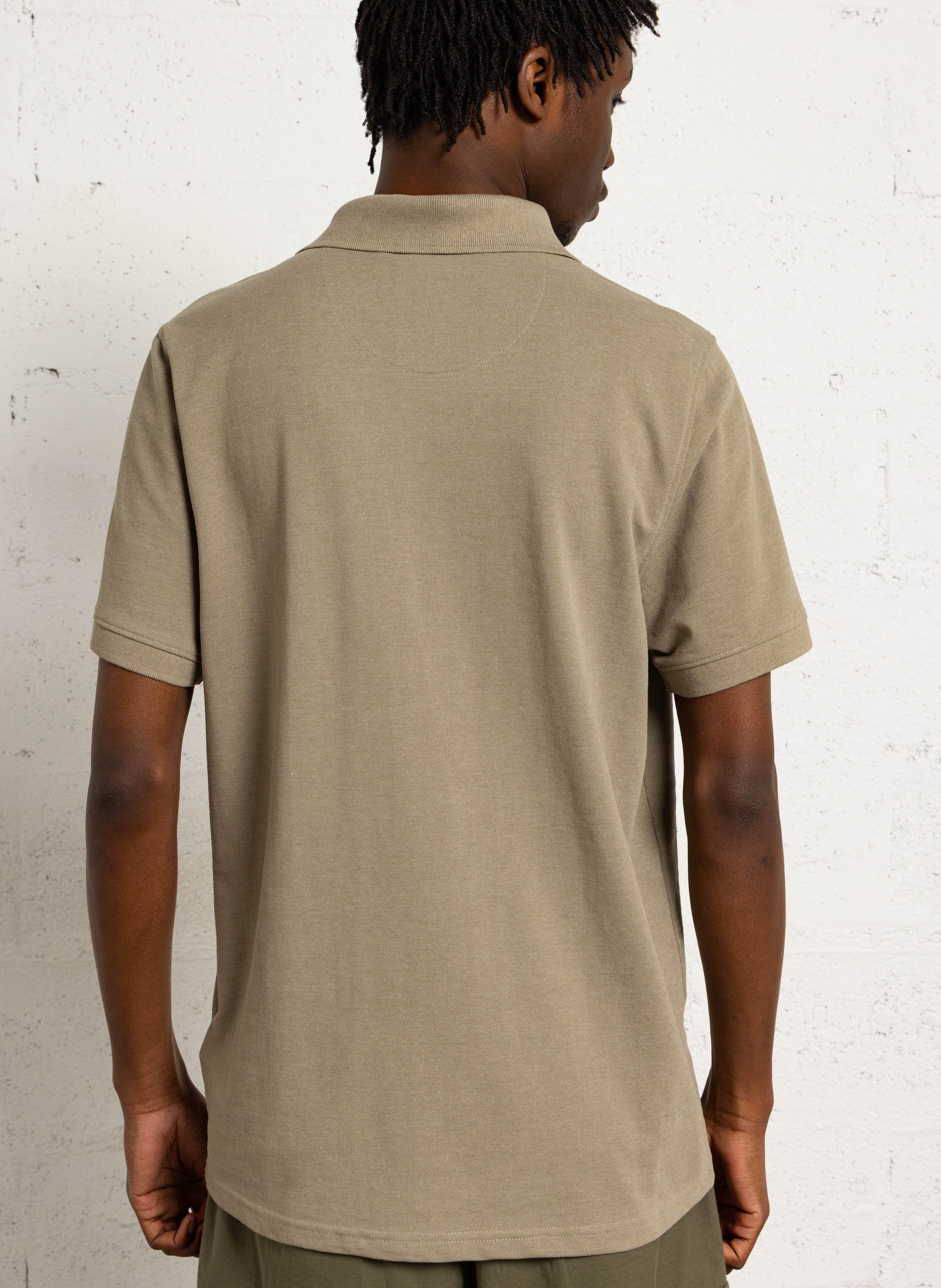 Short-sleeved organic cotton polo shirt CHEVIGNON Green