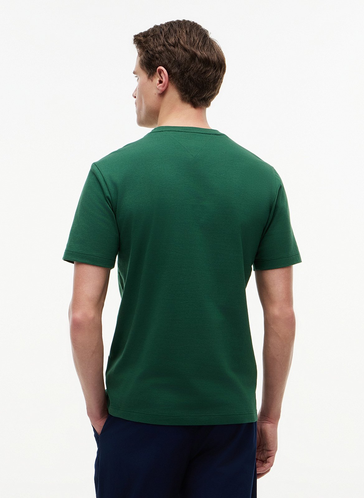 Katoenen T-shirt met ronde hals Groen