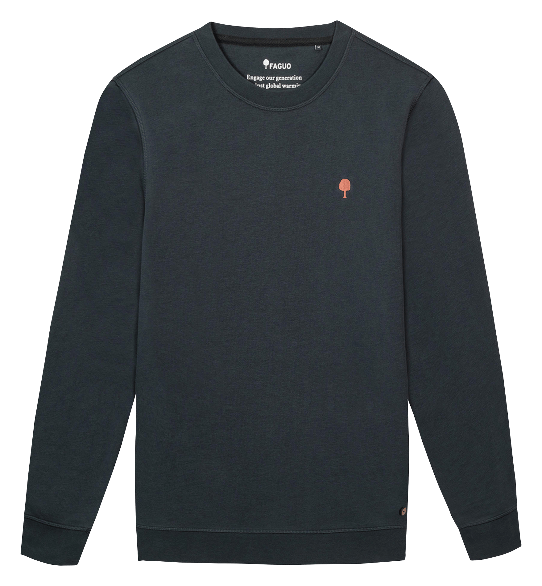 Sweat droit en coton mélangé FAGUO Bleu