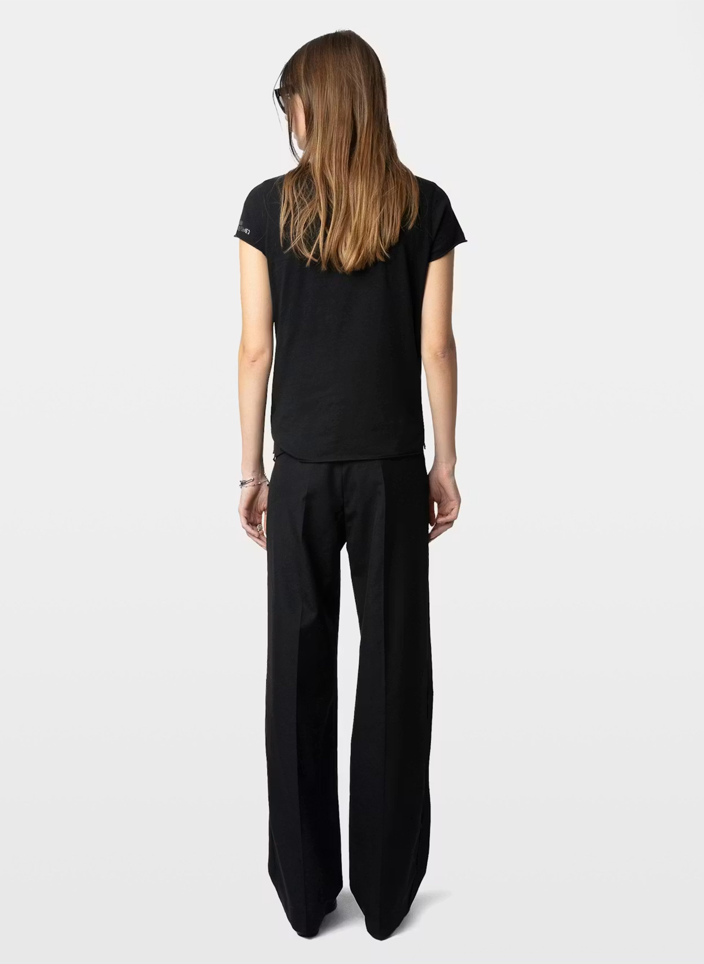 Tee-shirt tunisien en coton ZADIG&VOLTAIRE Noir