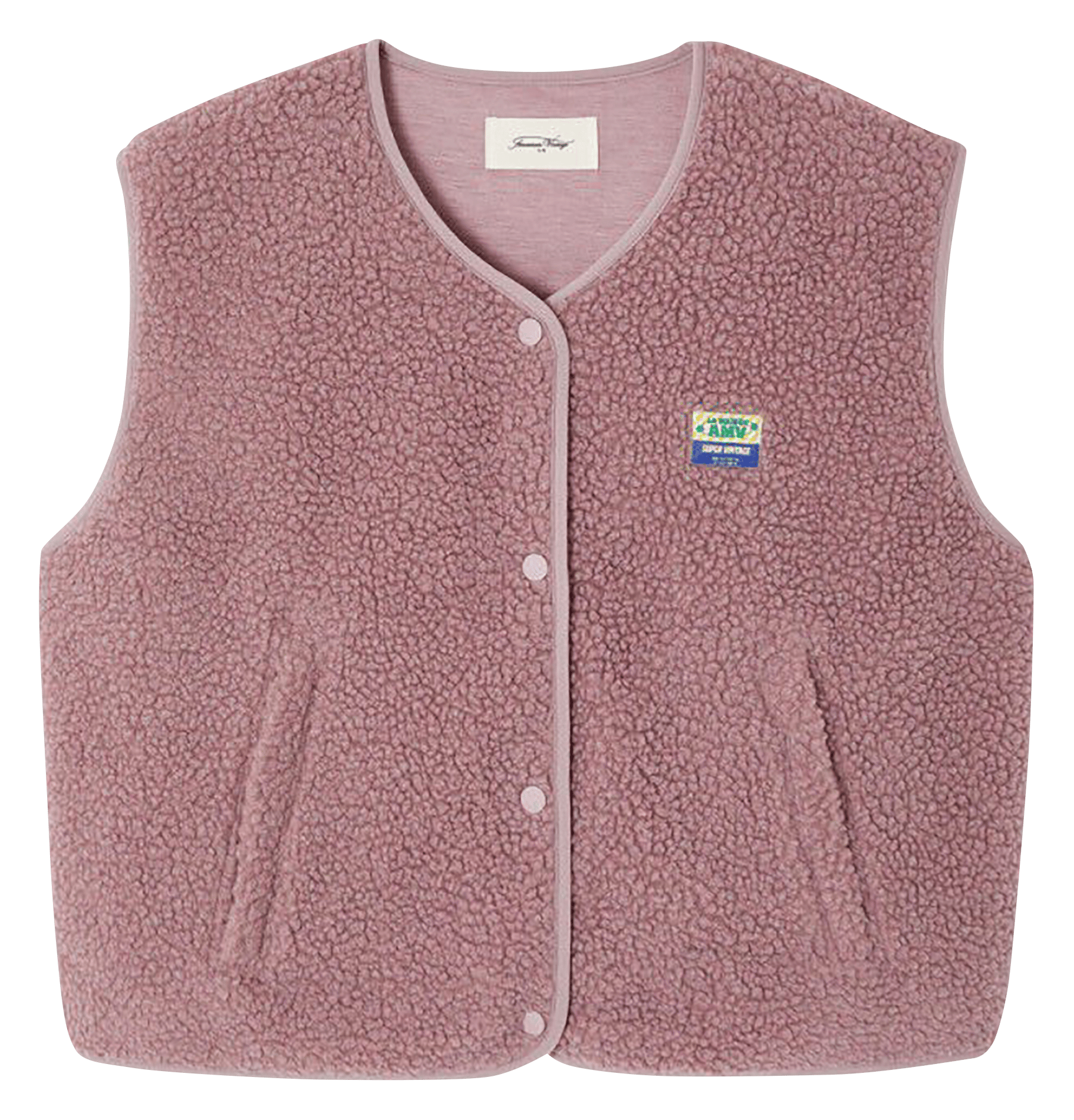 Gilet col rond molletonné sans manches HOKTOWN Prunelle chine
