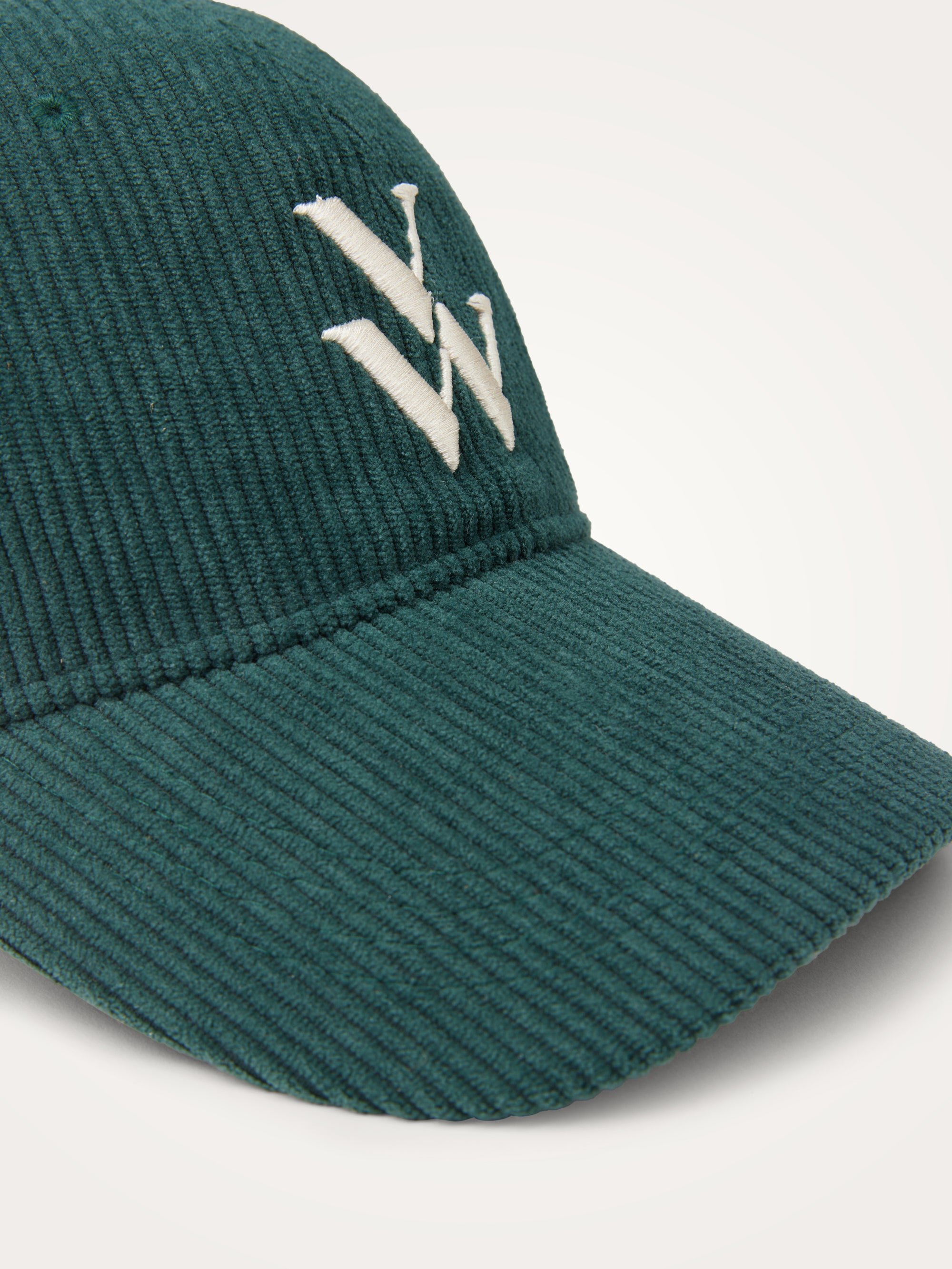 Embroidered monogram cap VANESSA WU Green