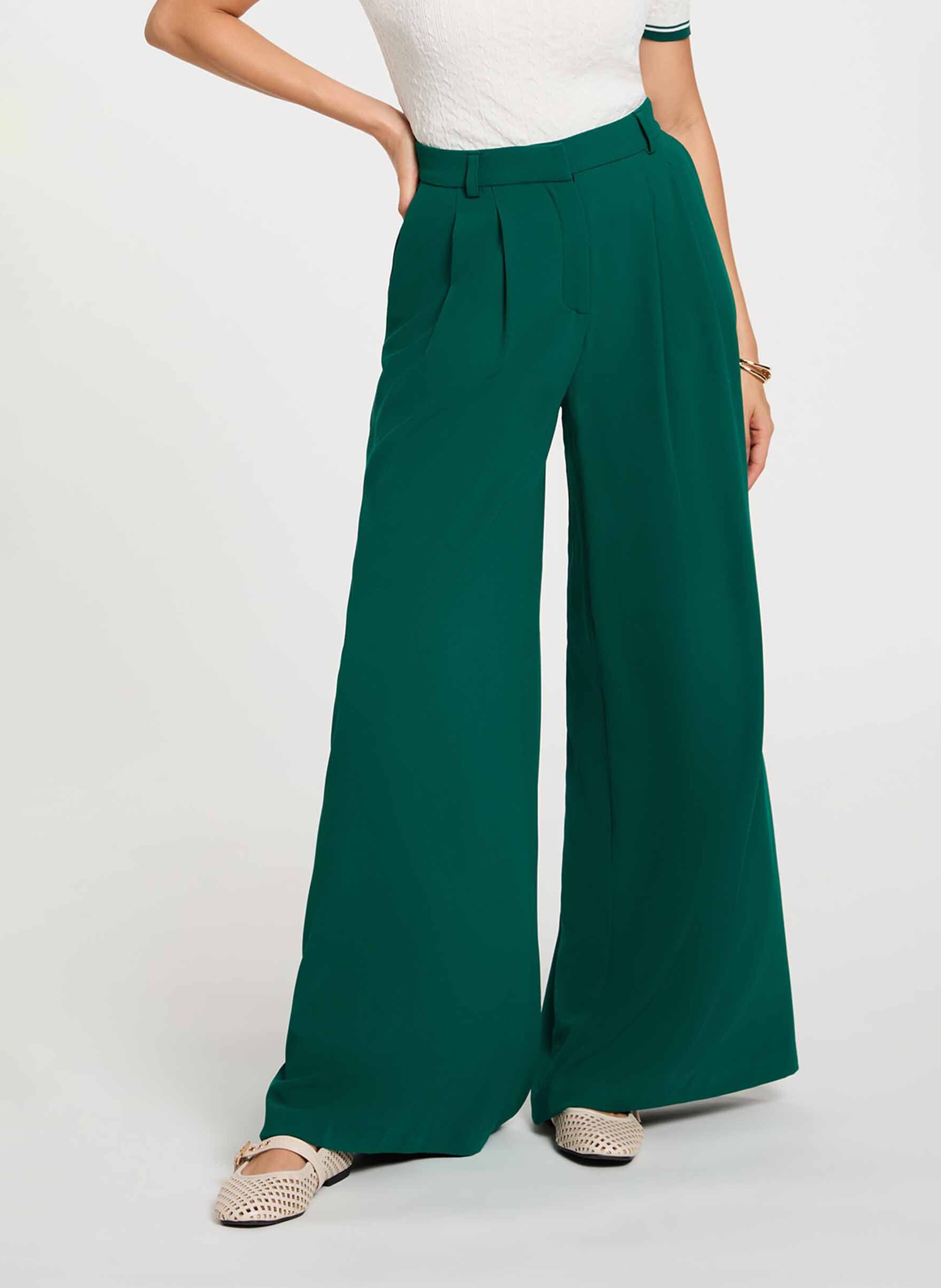 High-waisted wide-leg pants MORGAN