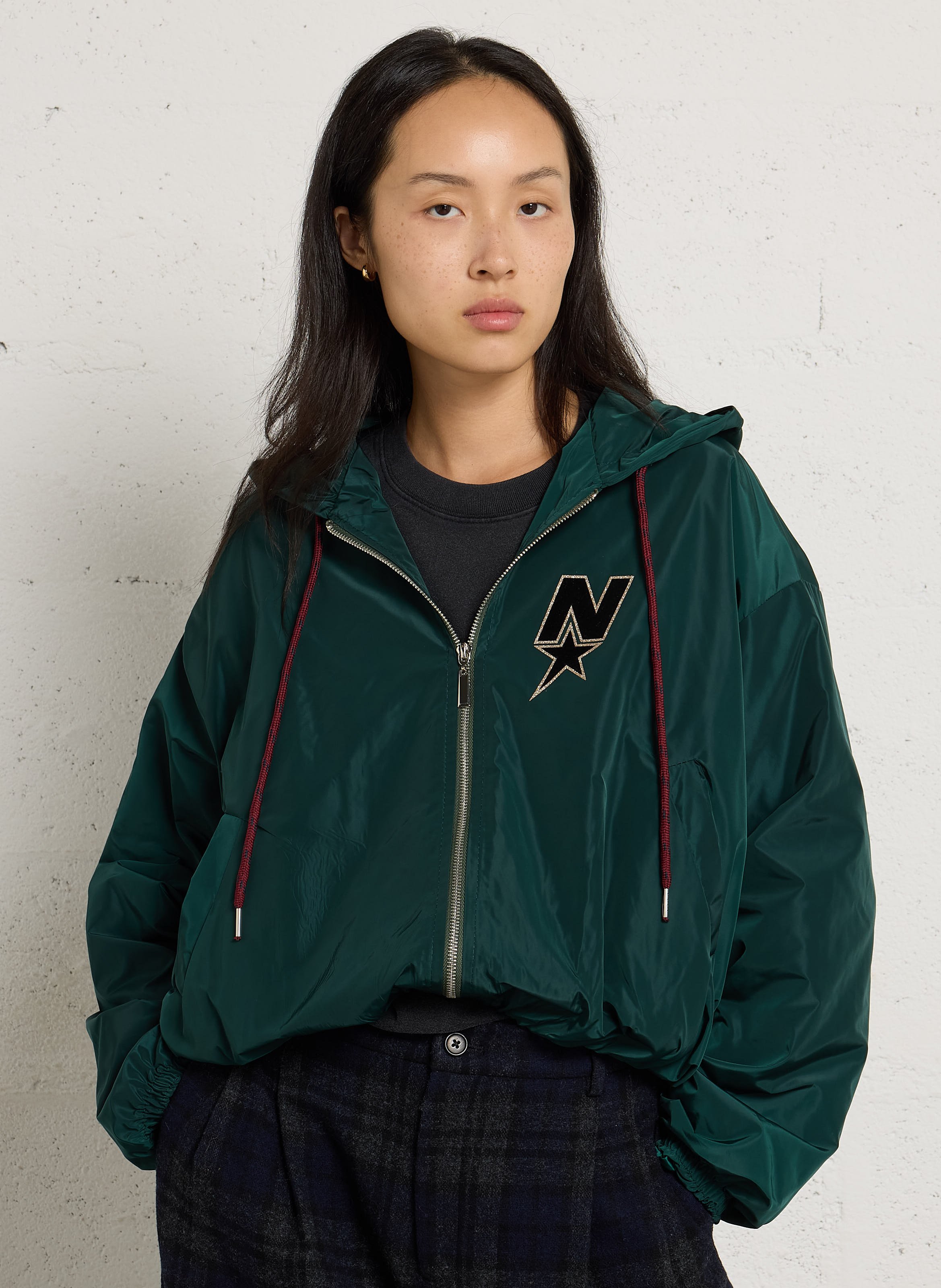 Veste droite à capuche NEWTONE Vert