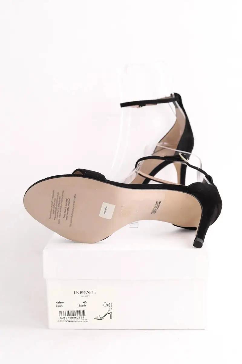 Faux leather sandals LK BENNETT - Seconde Main Black