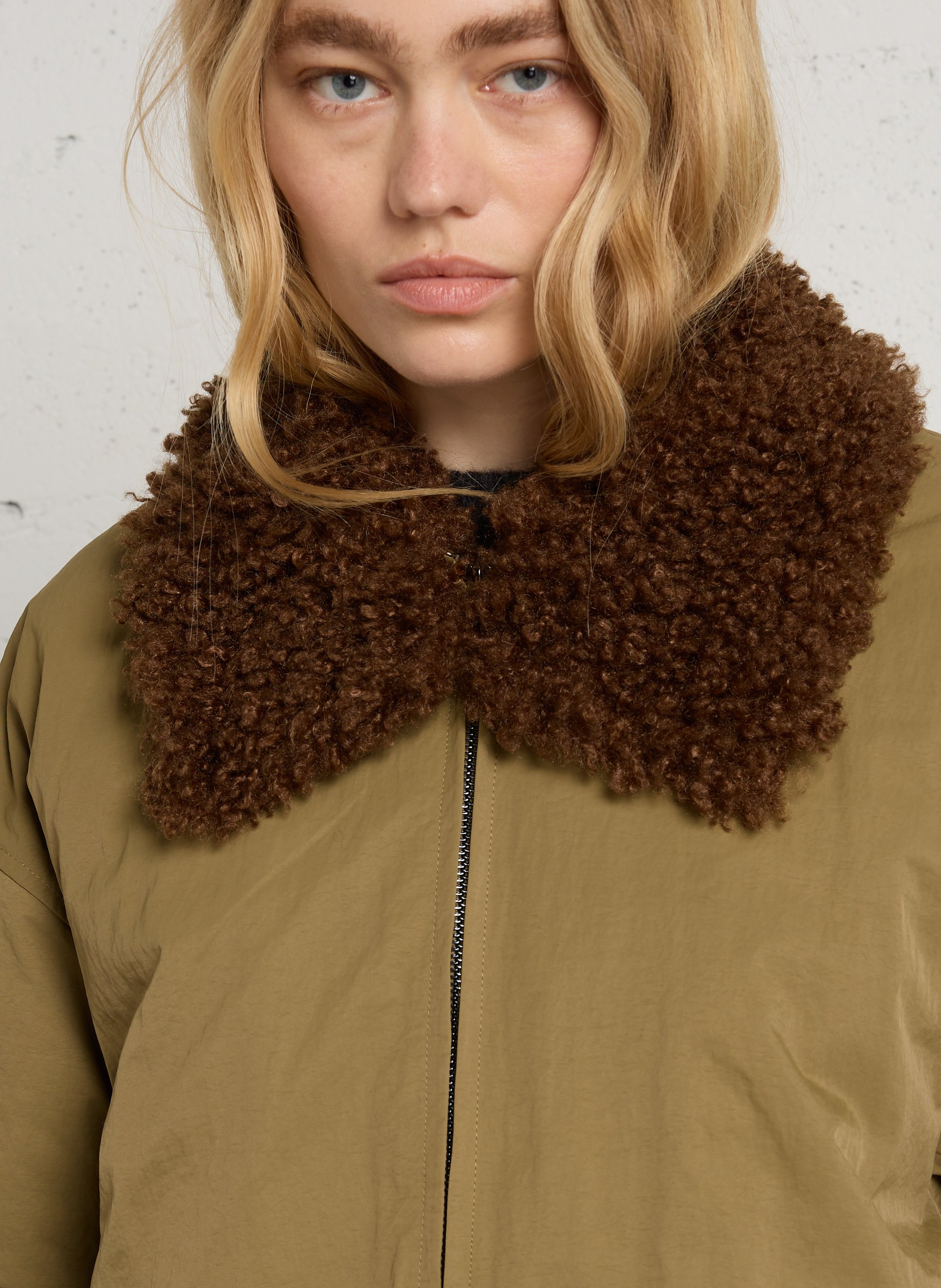 Oversized cotton parka BERENICE Khaki