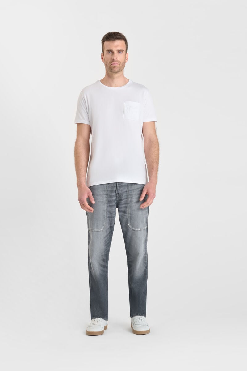 Loose-Fit Buttoned Jeans LE TEMPS DES CERISES Grey