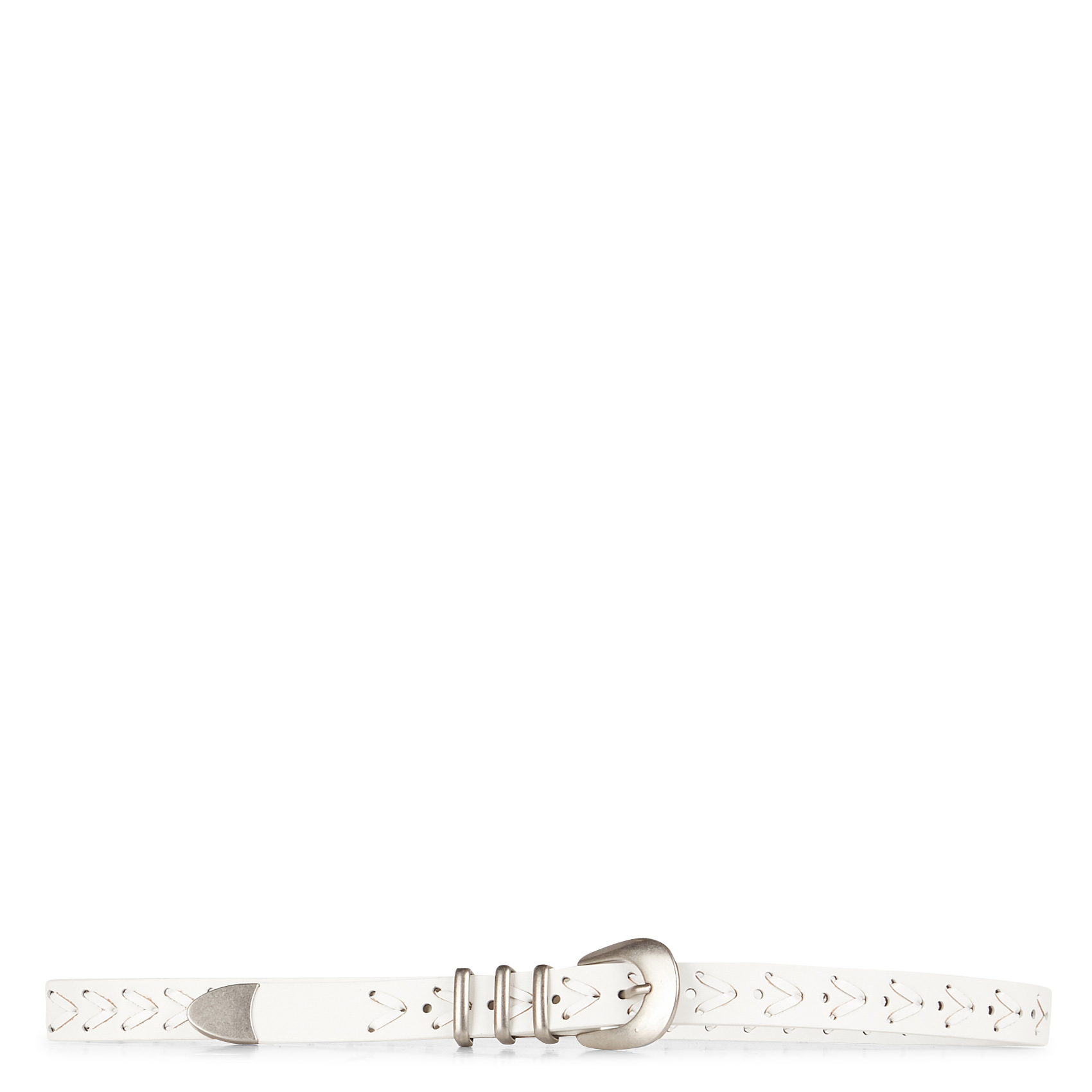 Ledergürtel WeissSUNCOO