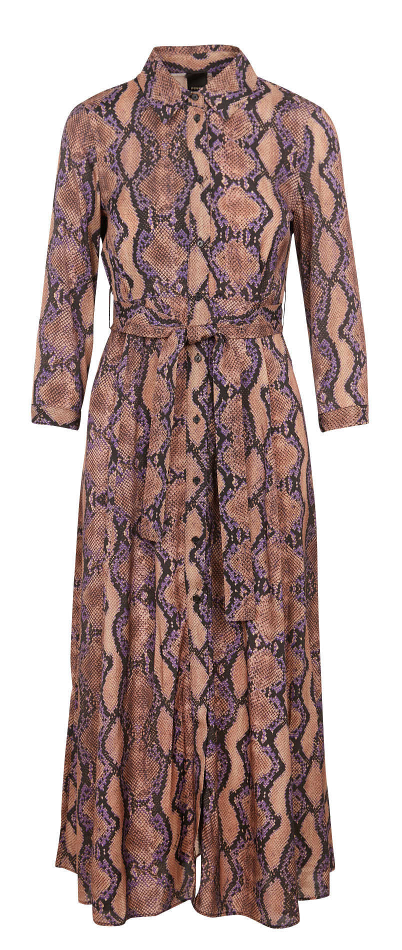 Straight printed shirt dress PINKO Multicolored