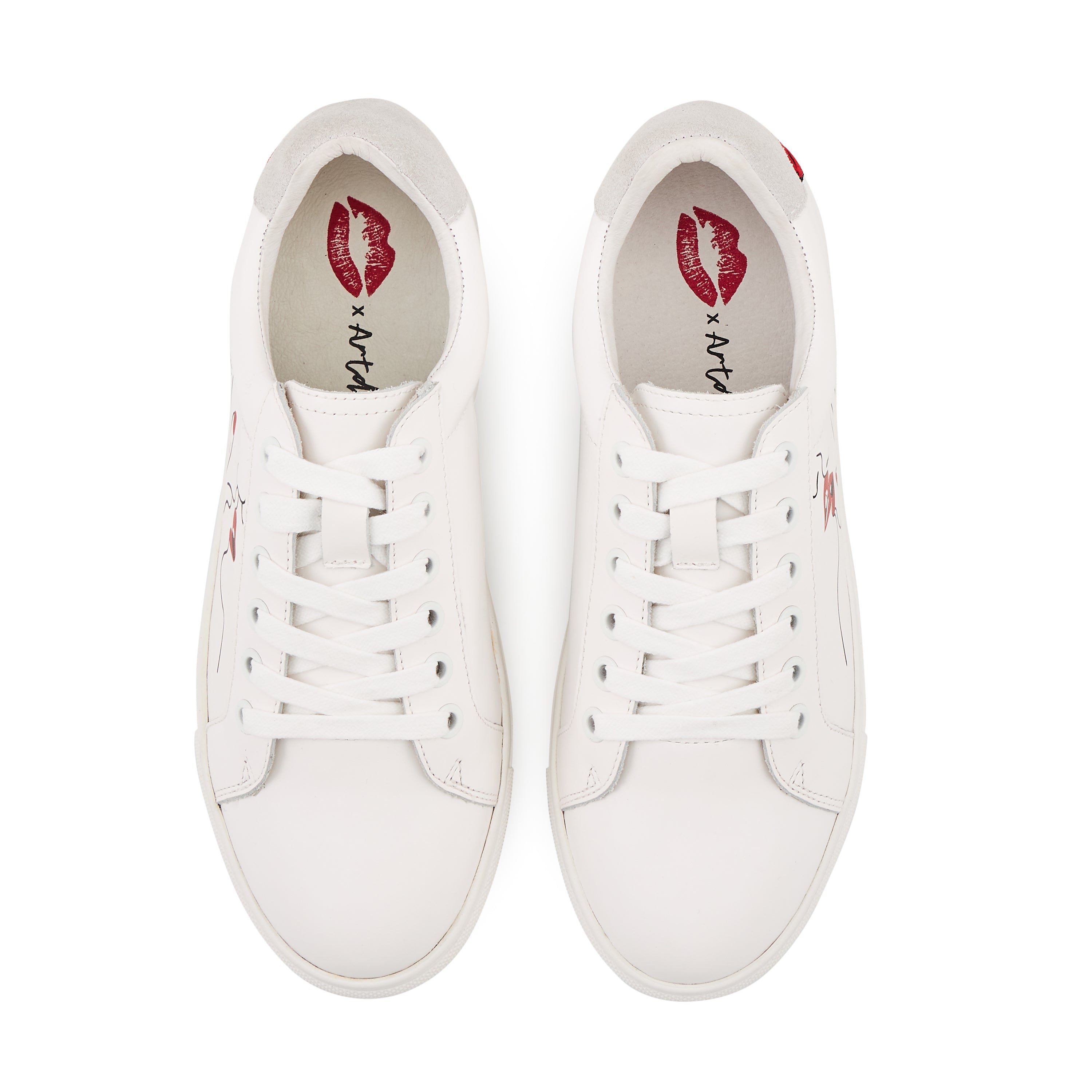 Leather sneakers BONS BAISERS PARIS White