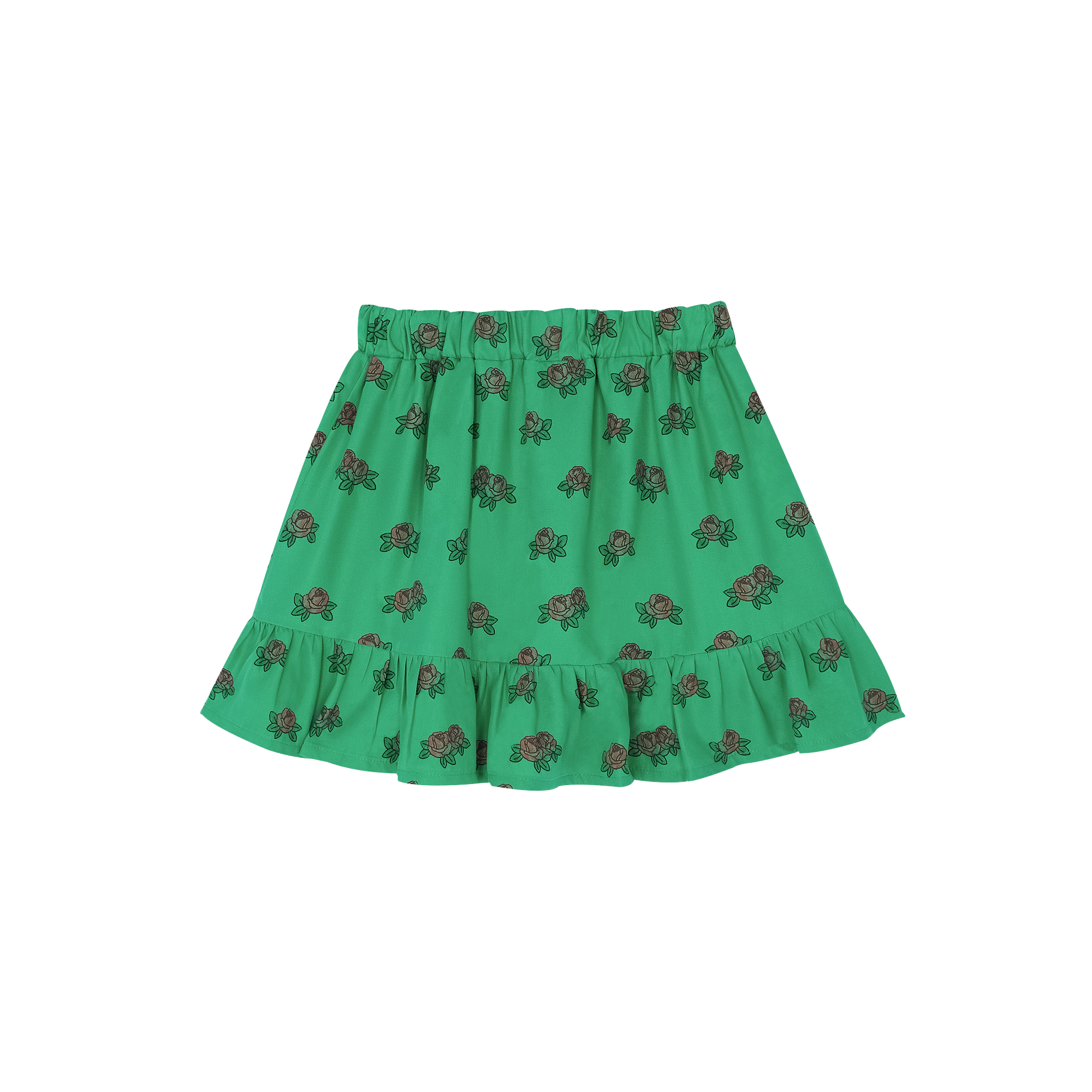 Short all-over tulip print skirt THE CAMPAMENTO Green