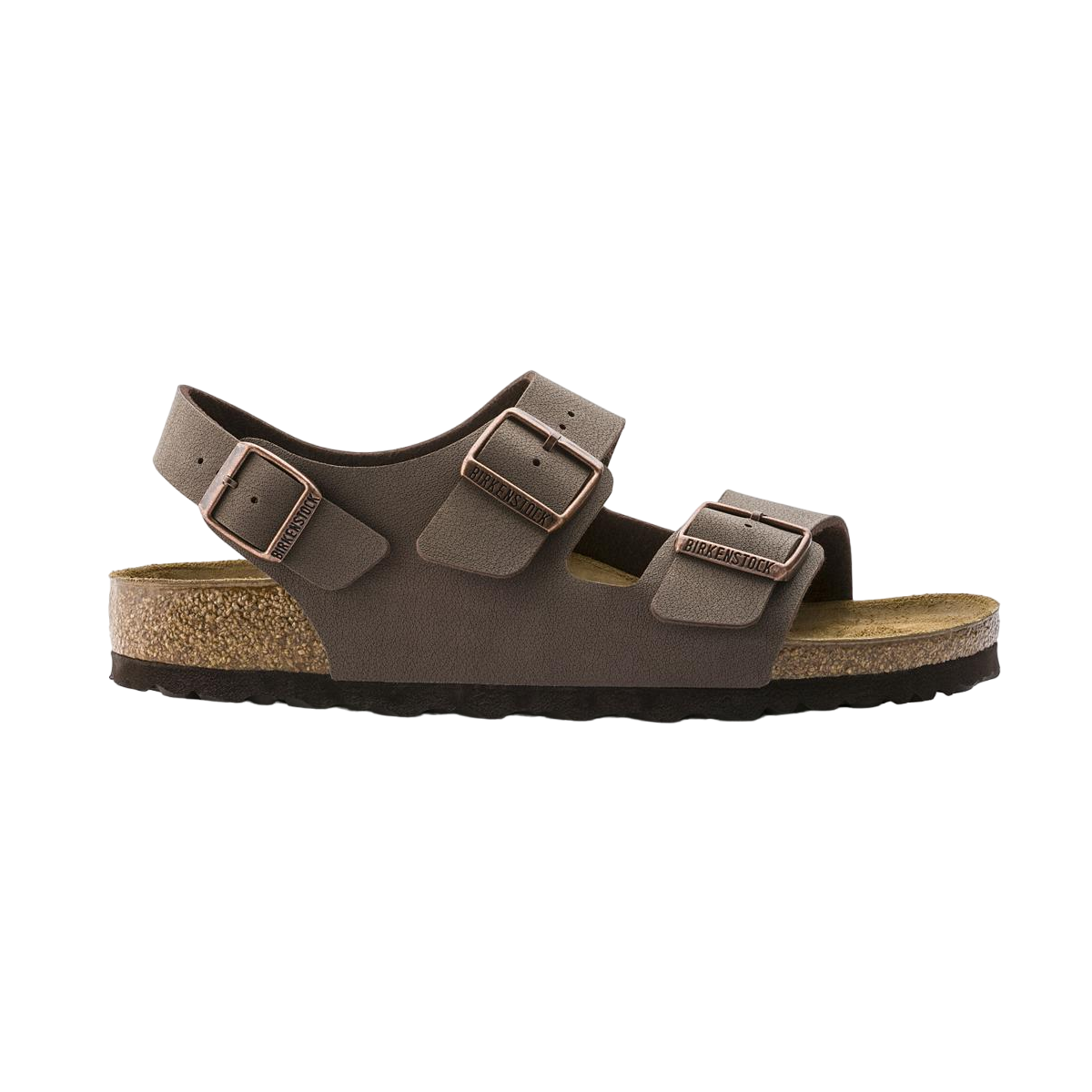 Faux leather sandals BIRKENSTOCK Brown