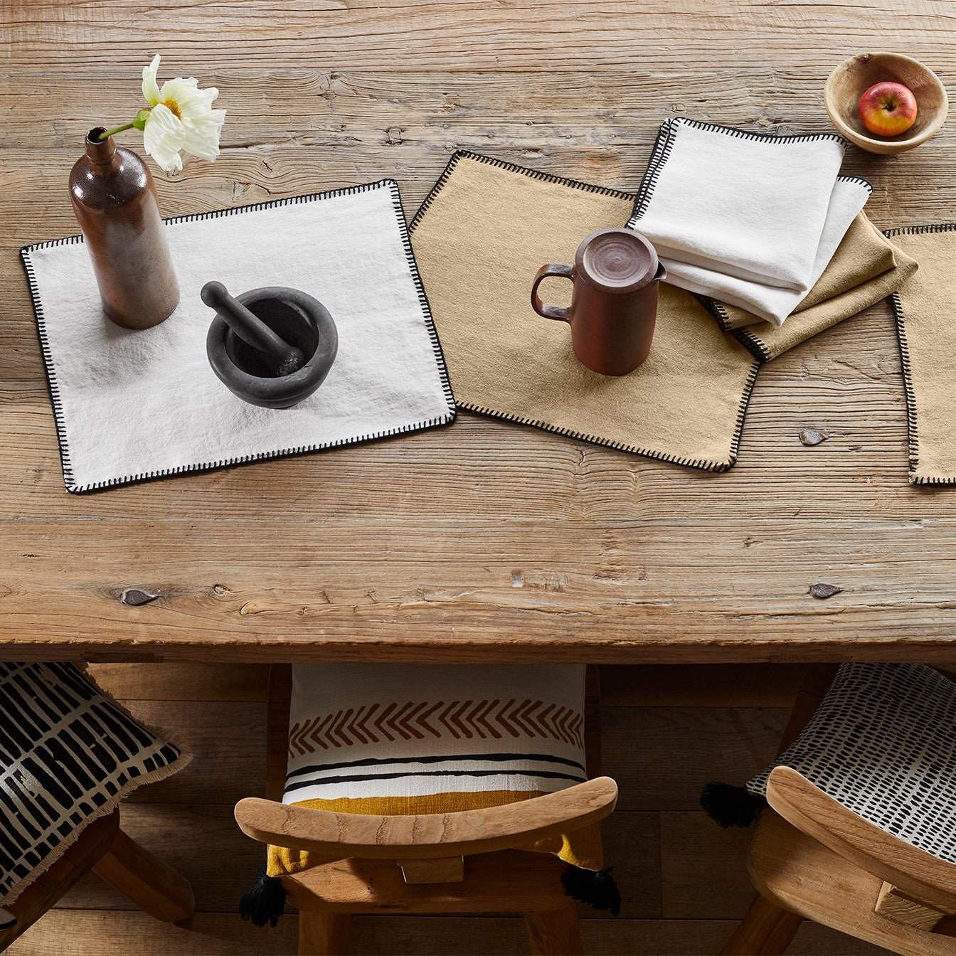 NINO - Linen place mat, 35 x 45 cm MADURA White