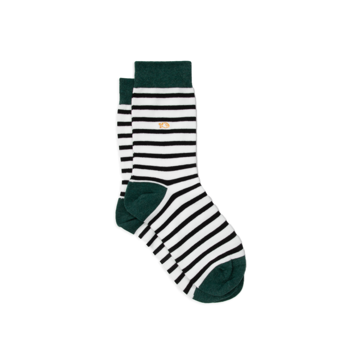 Combed cotton socks with wide stripes BILLYBELT Black