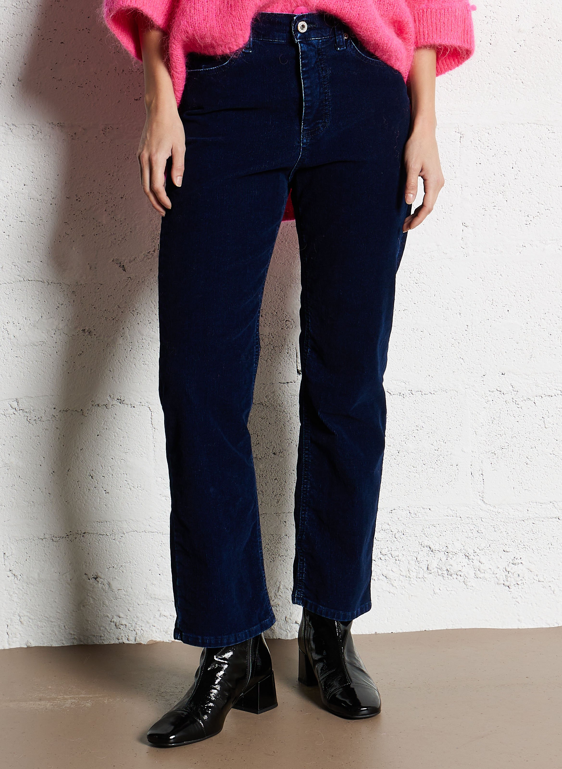 Cotton-blend bucket hat PLEASE Blue