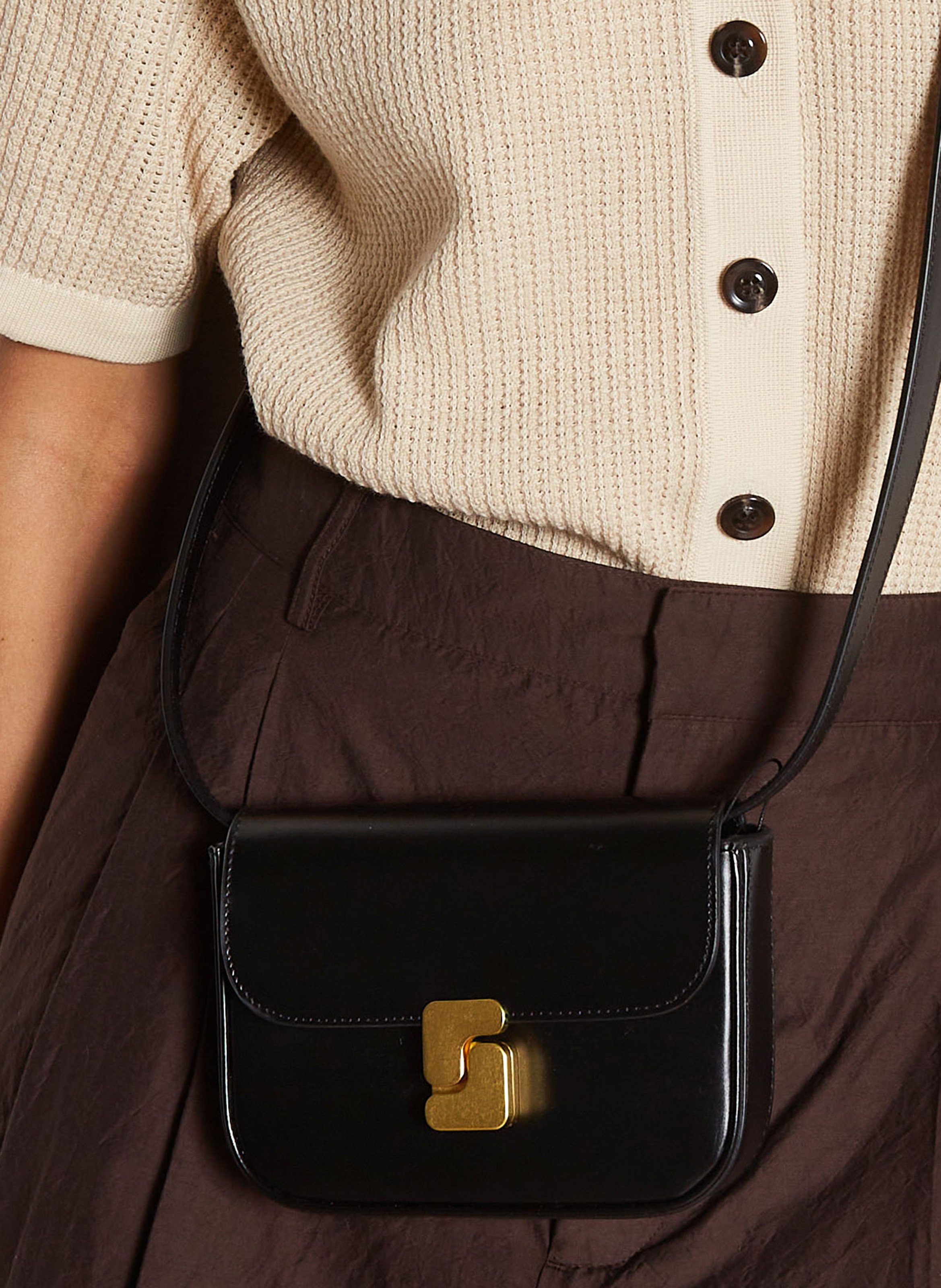 Brieftasche aus Leder SOEUR Schwarz