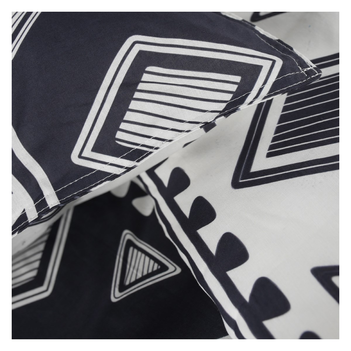 Printed cotton bedding set TODAY LINGE DE MAISON Black