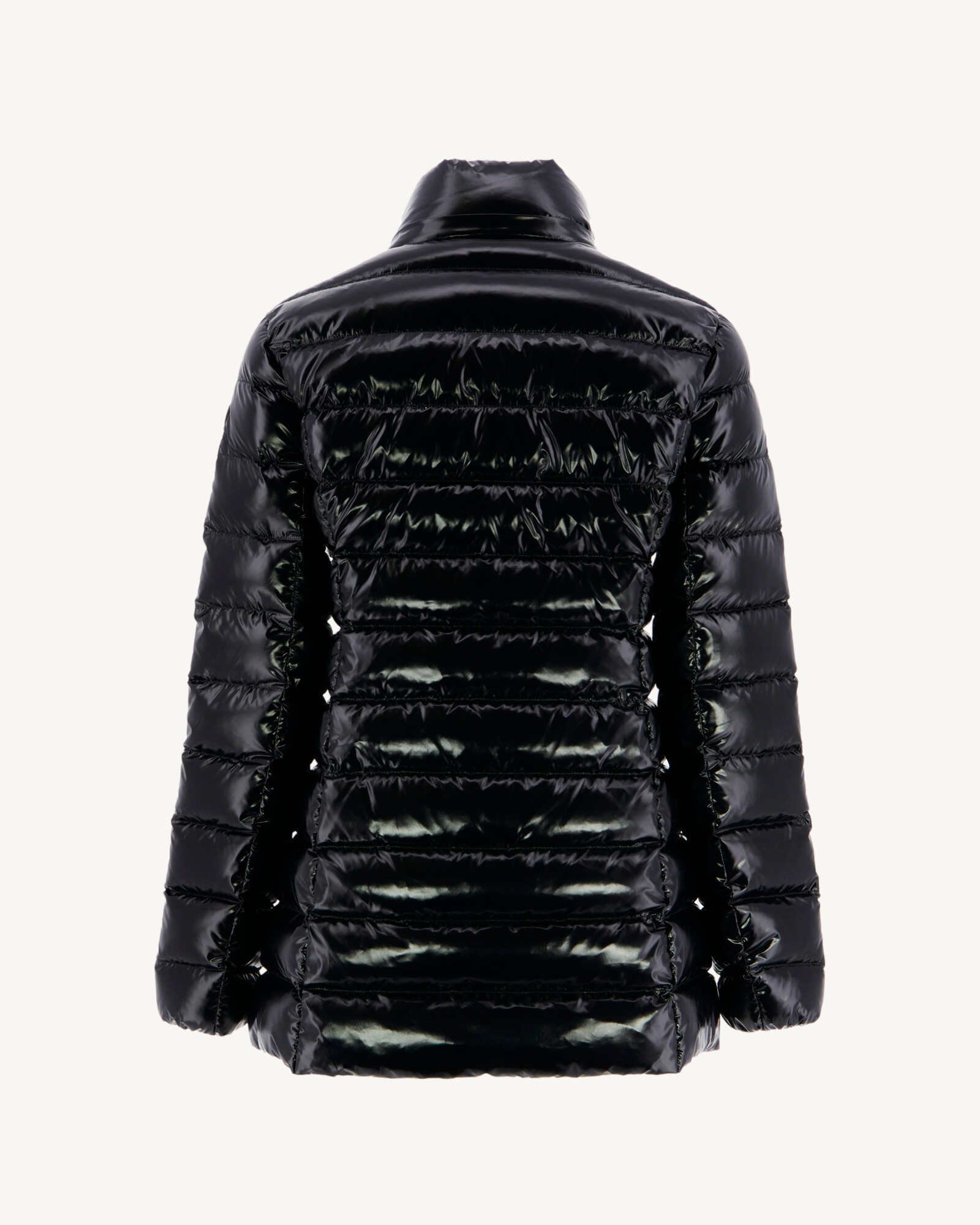 Doudoune mi-longue laquée grand froid perle Noir