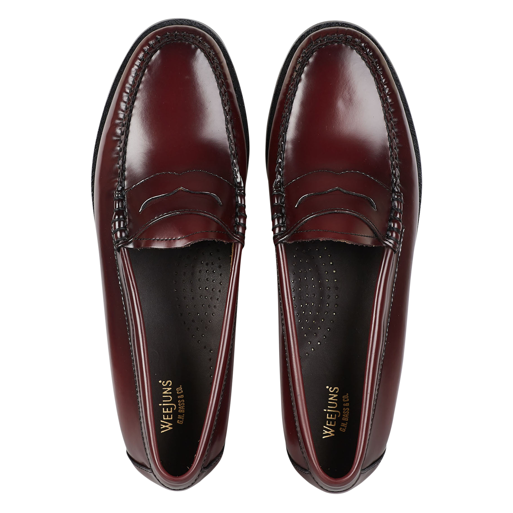 Mocassins en cuir GH BASS Rouge