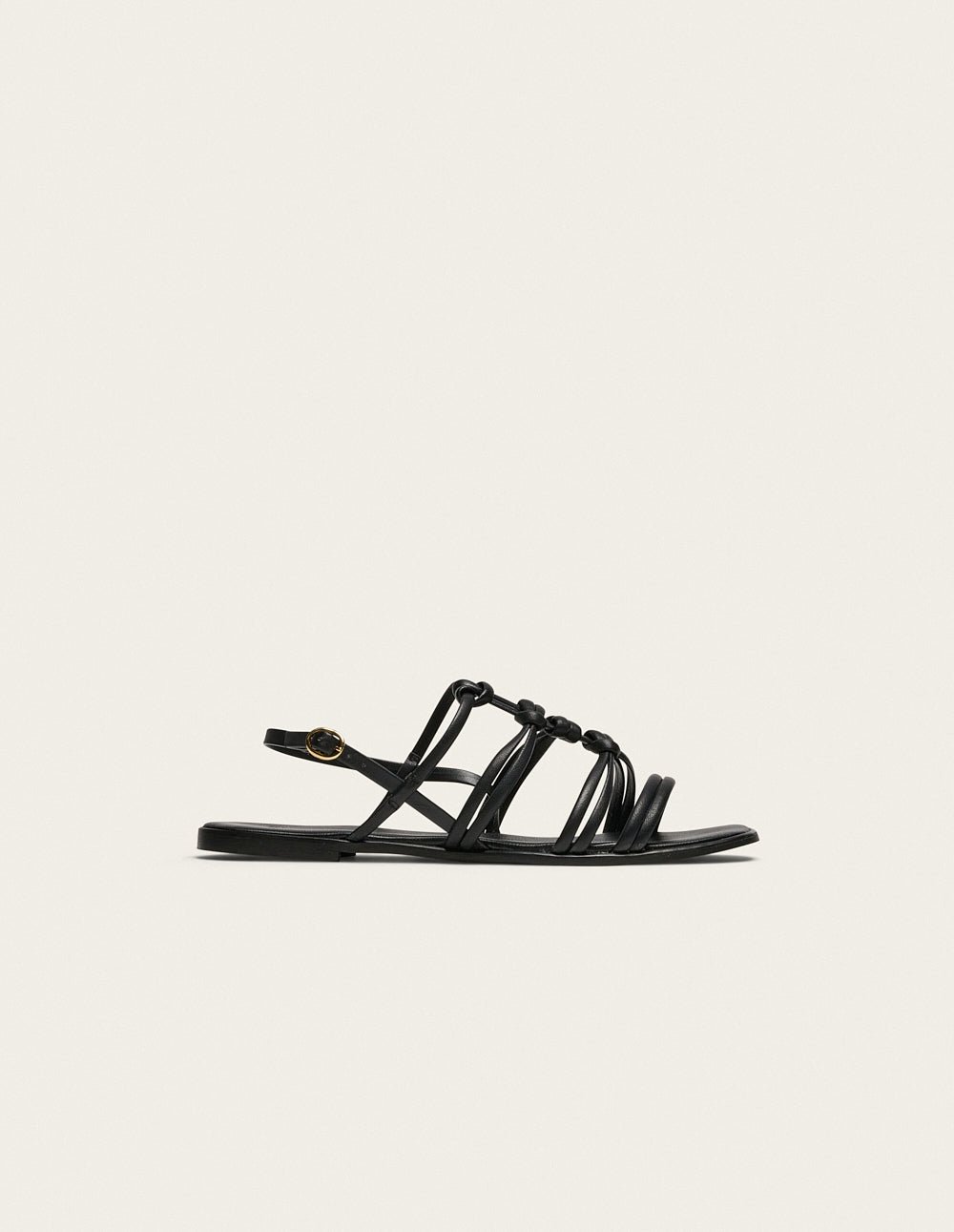 Faux leather sandals ODAJE EX. M.MOUSTACHE Black