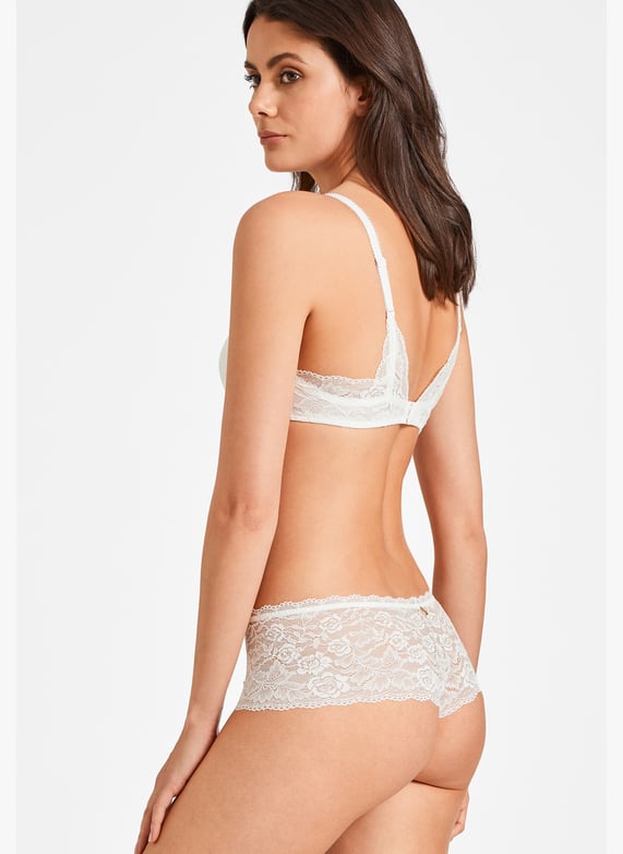 Comfort half-cup shell bra | White by AUBADE Comfort half-cup shell bra White