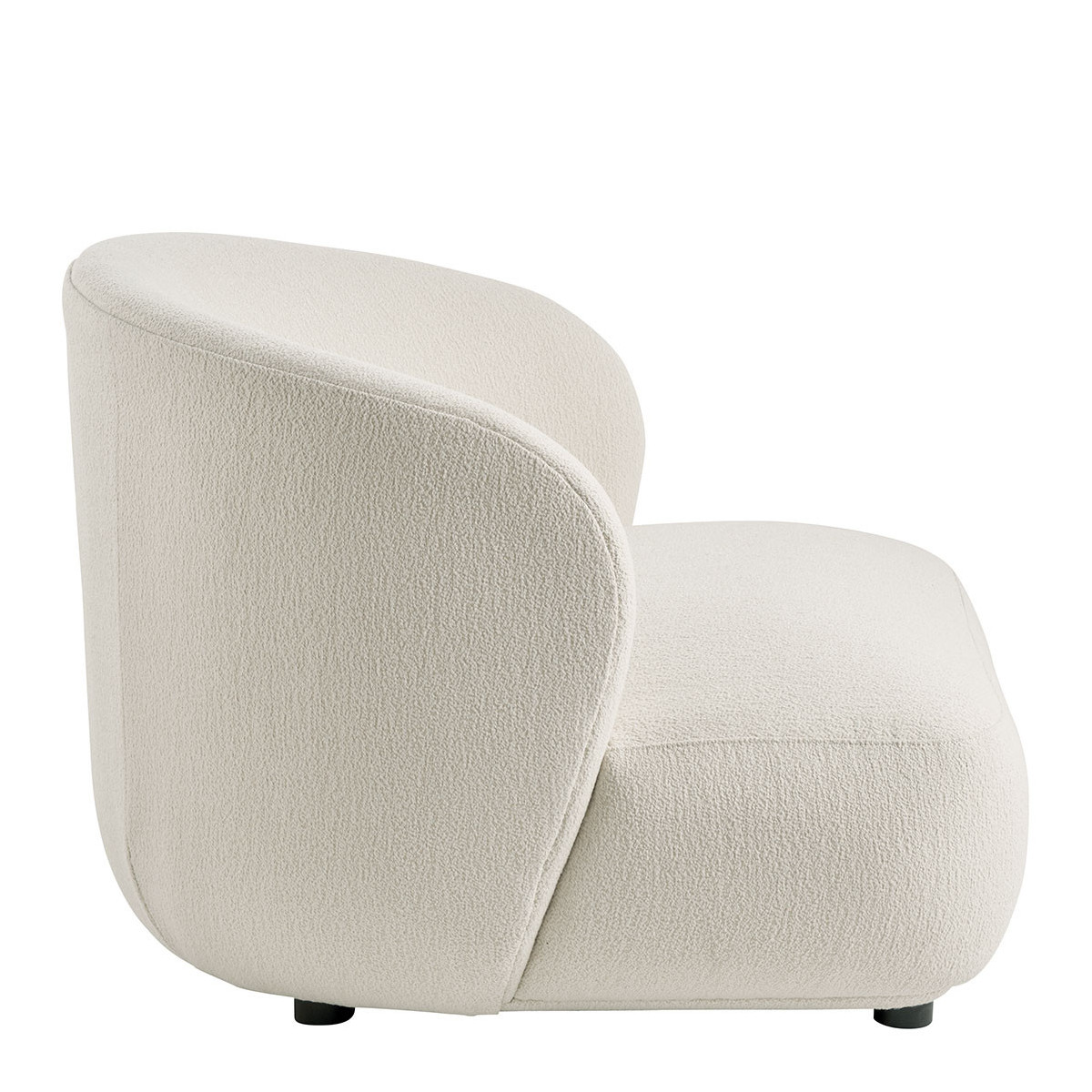 Large bouclé armchair BLANC D'IVOIRE Beige