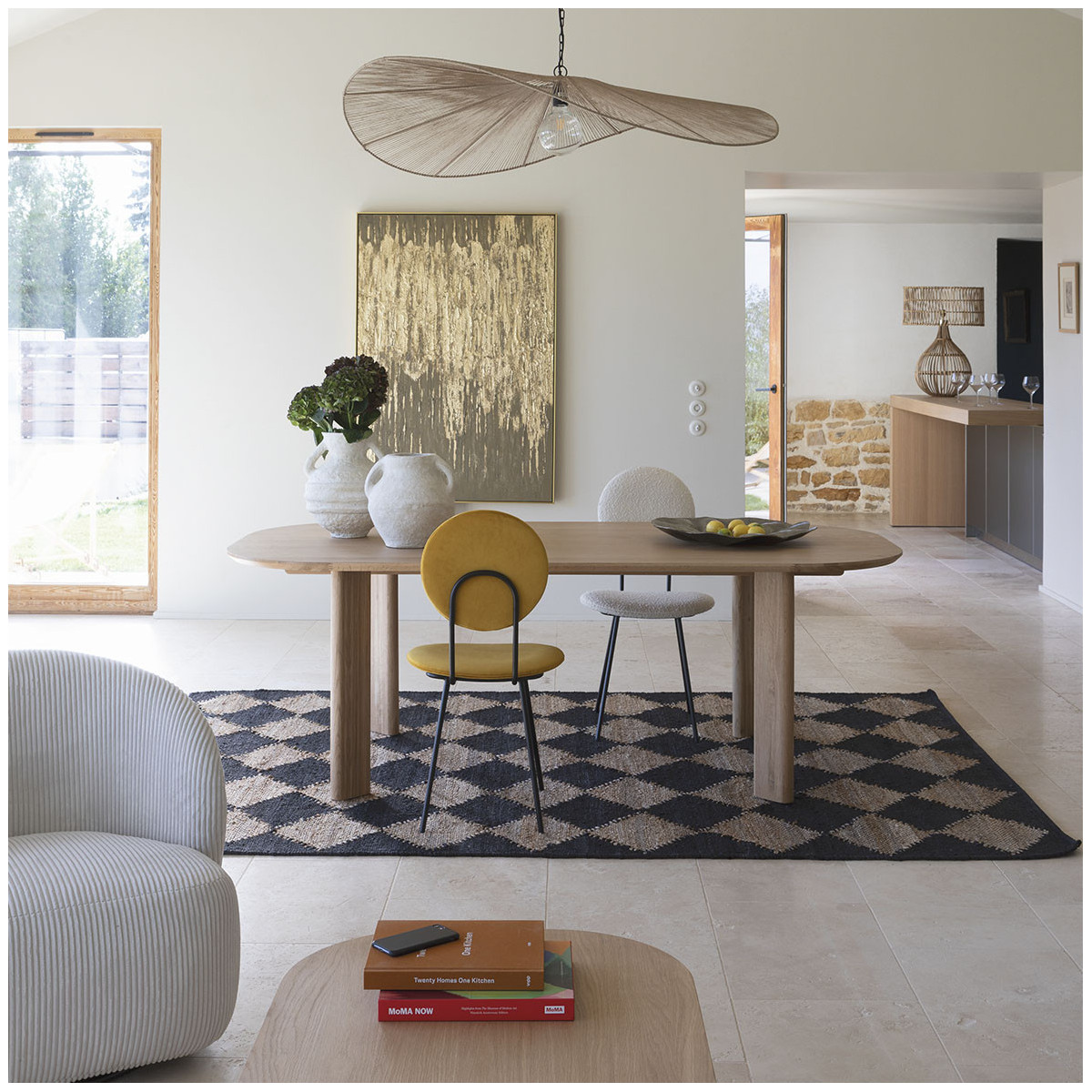 Natural jute pendant BLANC D'IVOIRE Beige