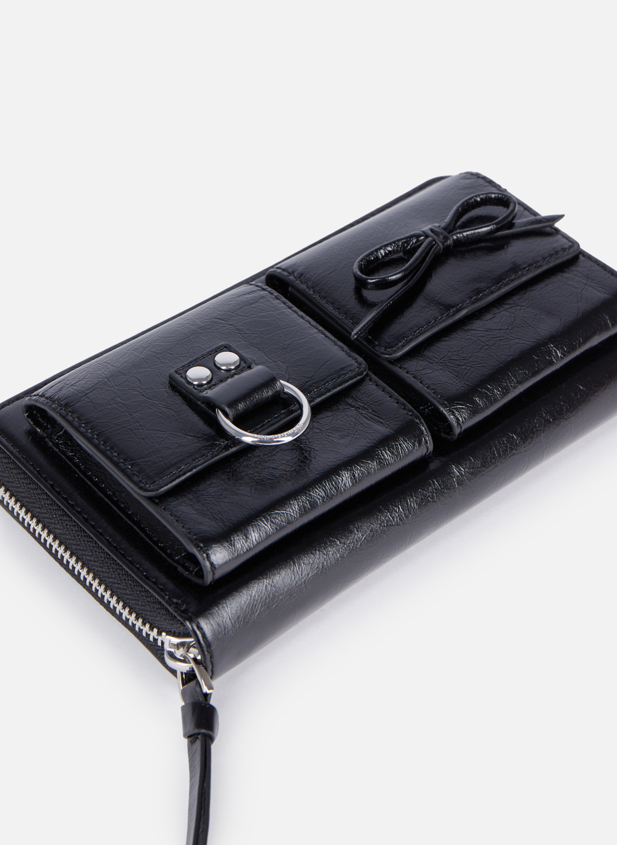 Amelia leather wallet THE KOOPLES Black