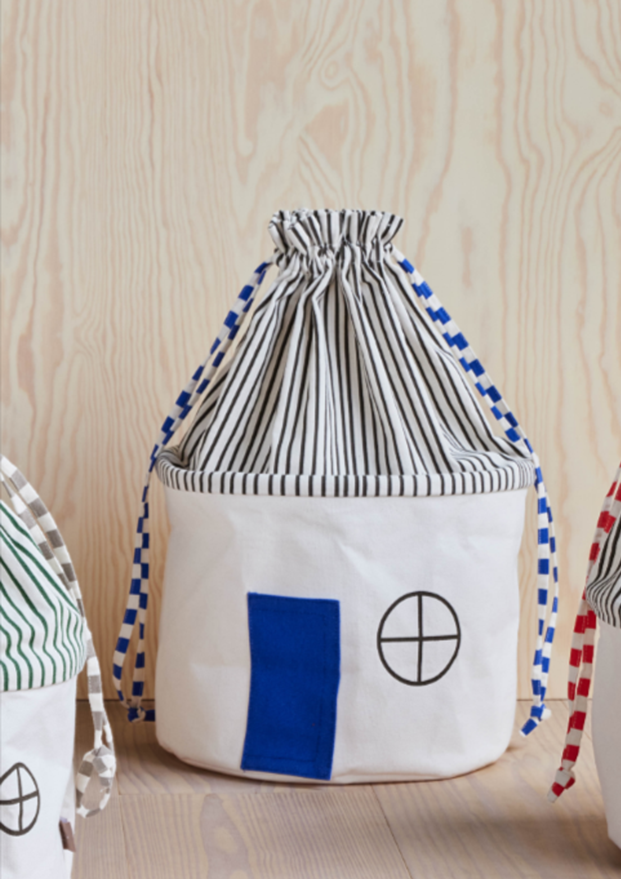 Cotton storage basket OYOY LIVING DESIGN Blue