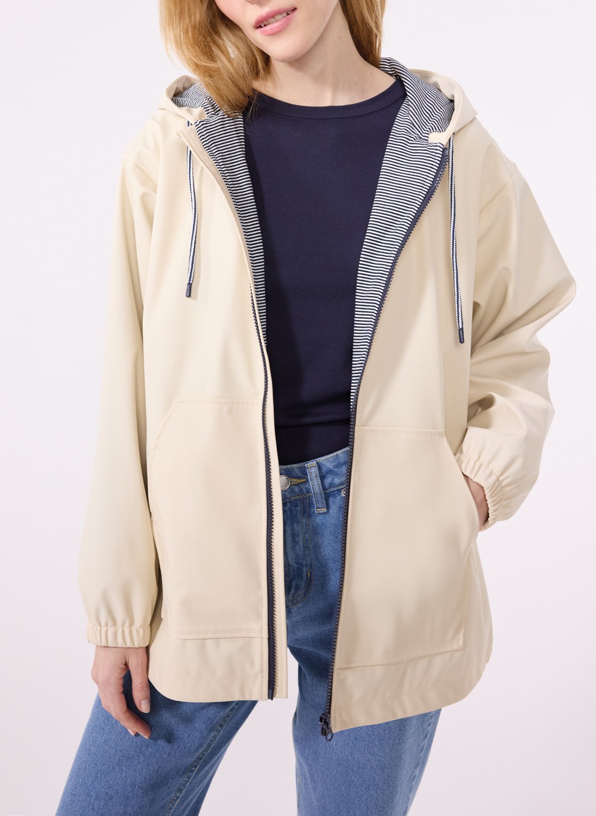 Blouson jacket with hood PETIT BATEAU Beige