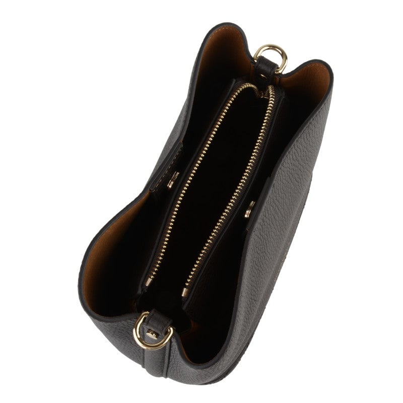 Satchel - cowhide leather POURCHET Brown