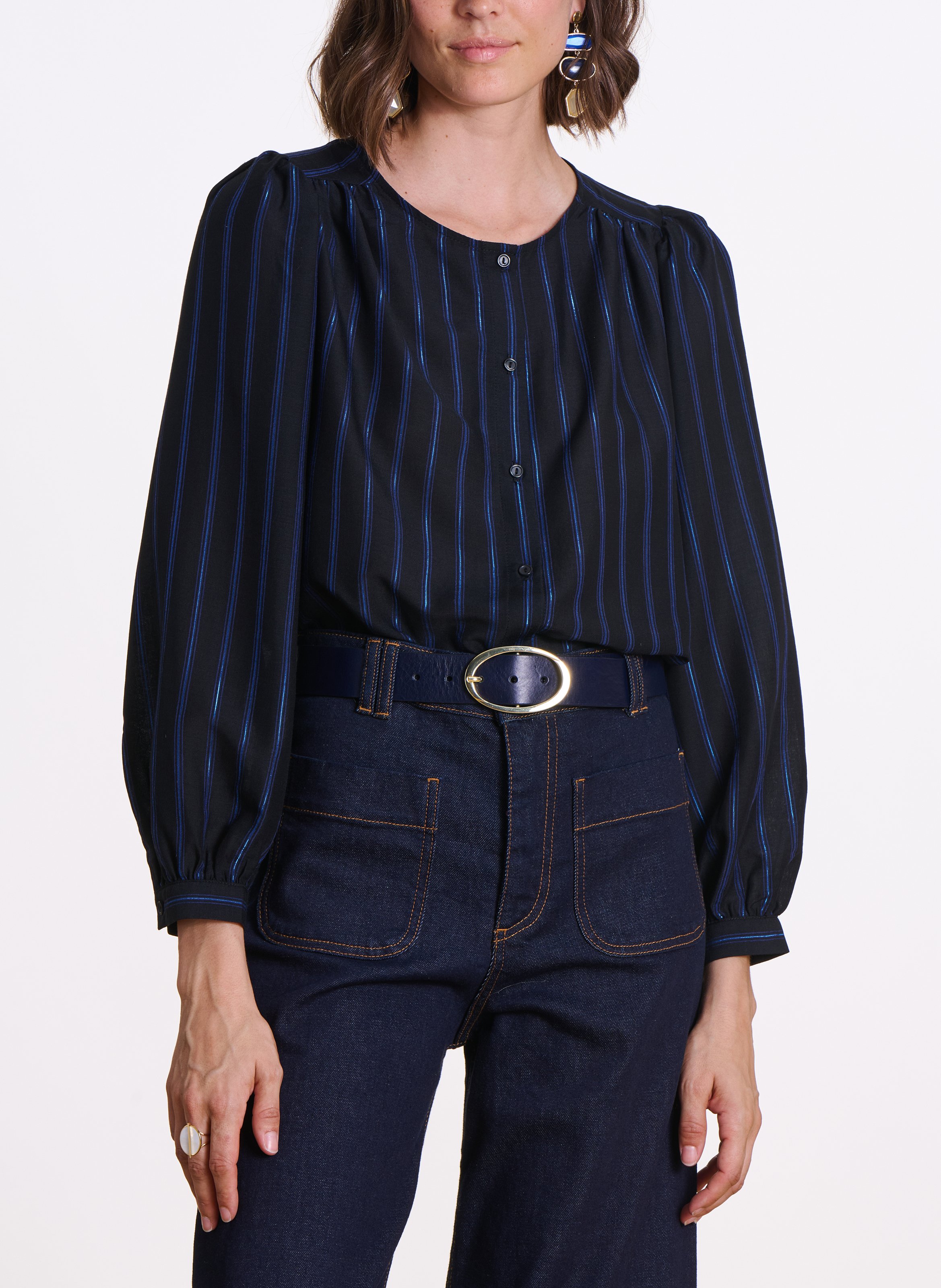 - Buckle closure. - Width: 3 cm.  LA FEE MARABOUTEE Blue