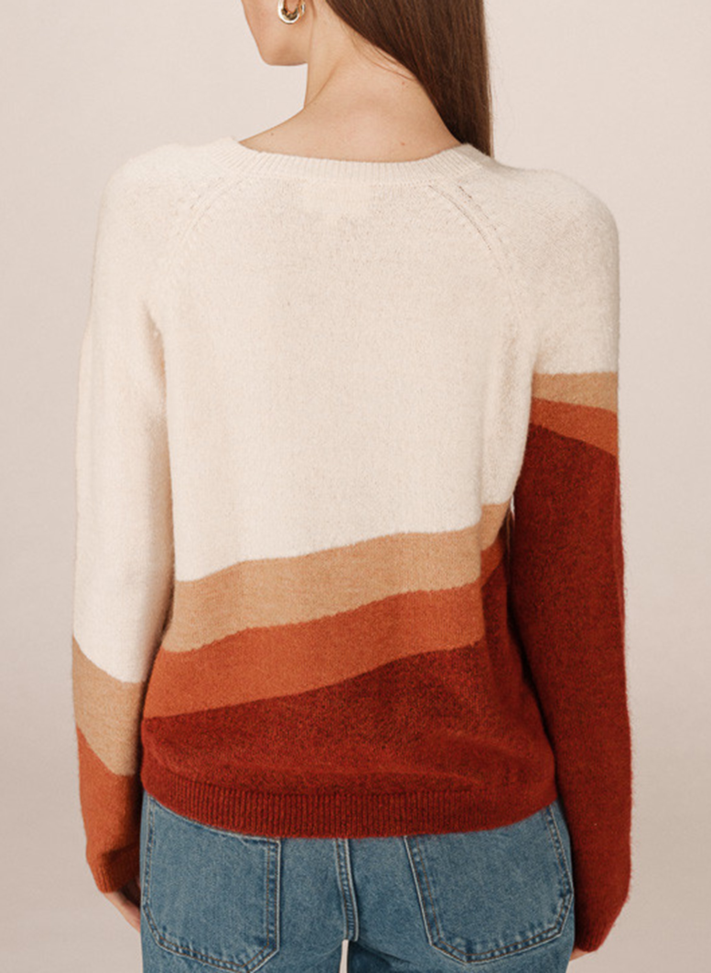 Pull col rond  GRACE ET MILA Jaune