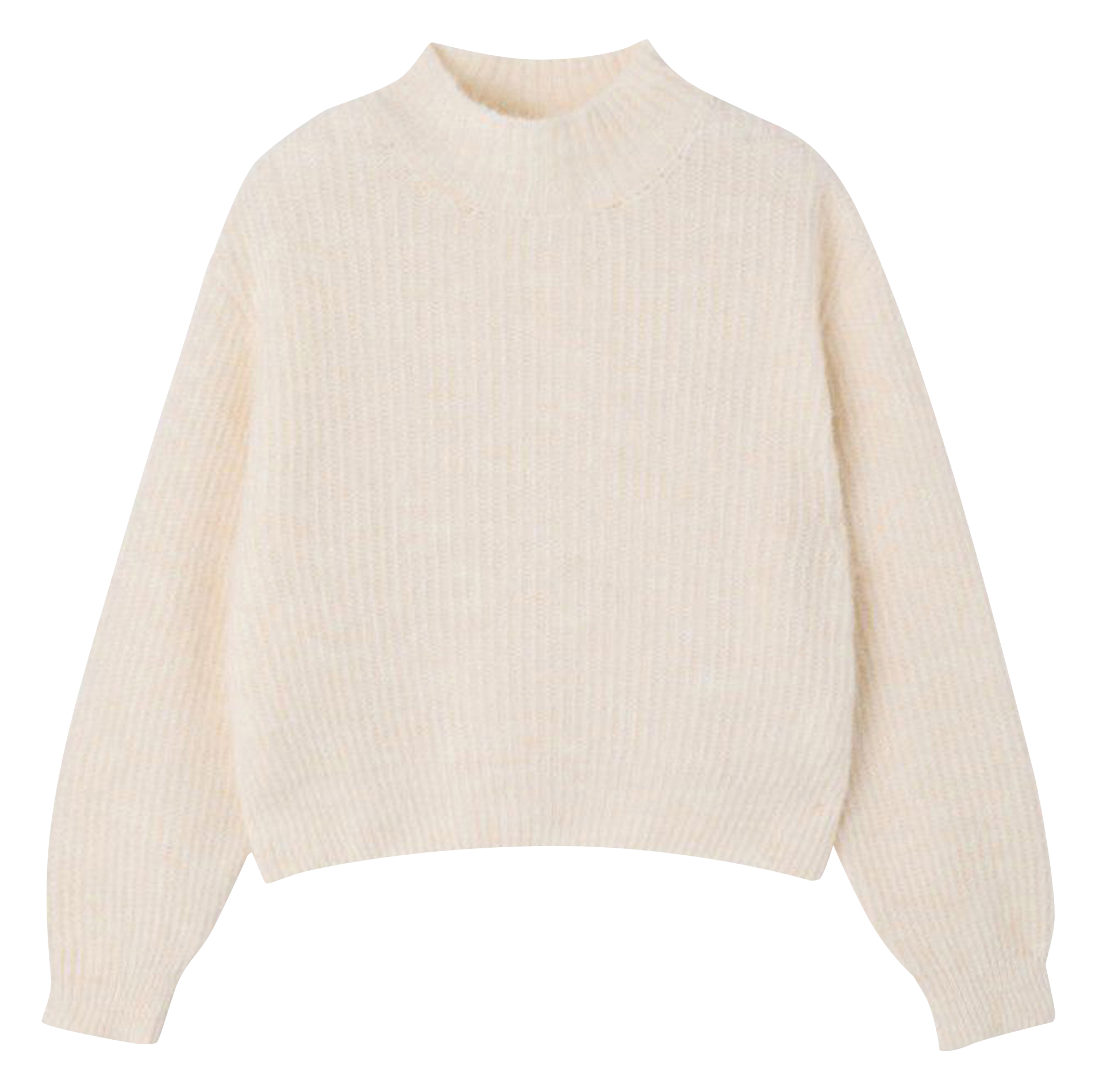 Pull oversize col montant AMERICAN VINTAGE Beige
