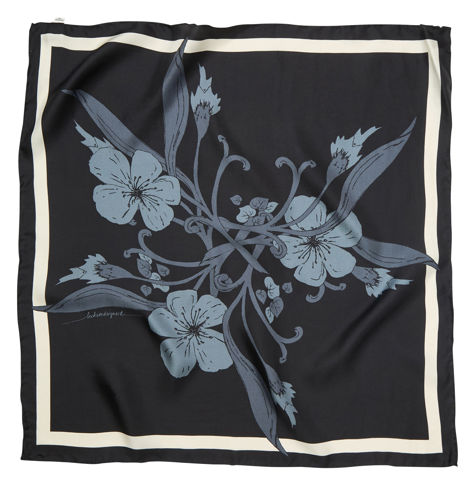 Seidentuch BECKSONDERGAARD Schwarz
