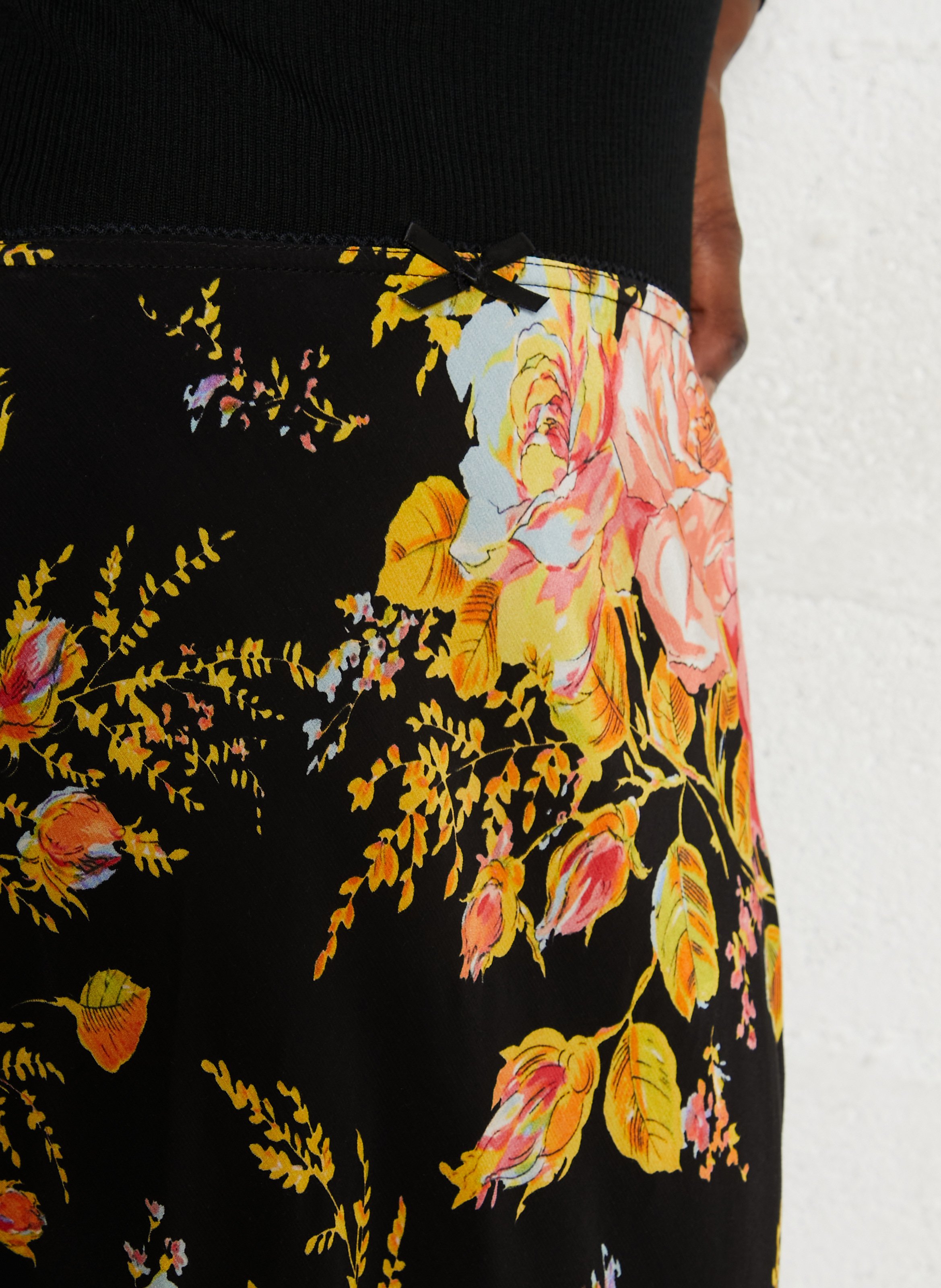 Jupe longue imprimée NEVER FULLY DRESSED Noir