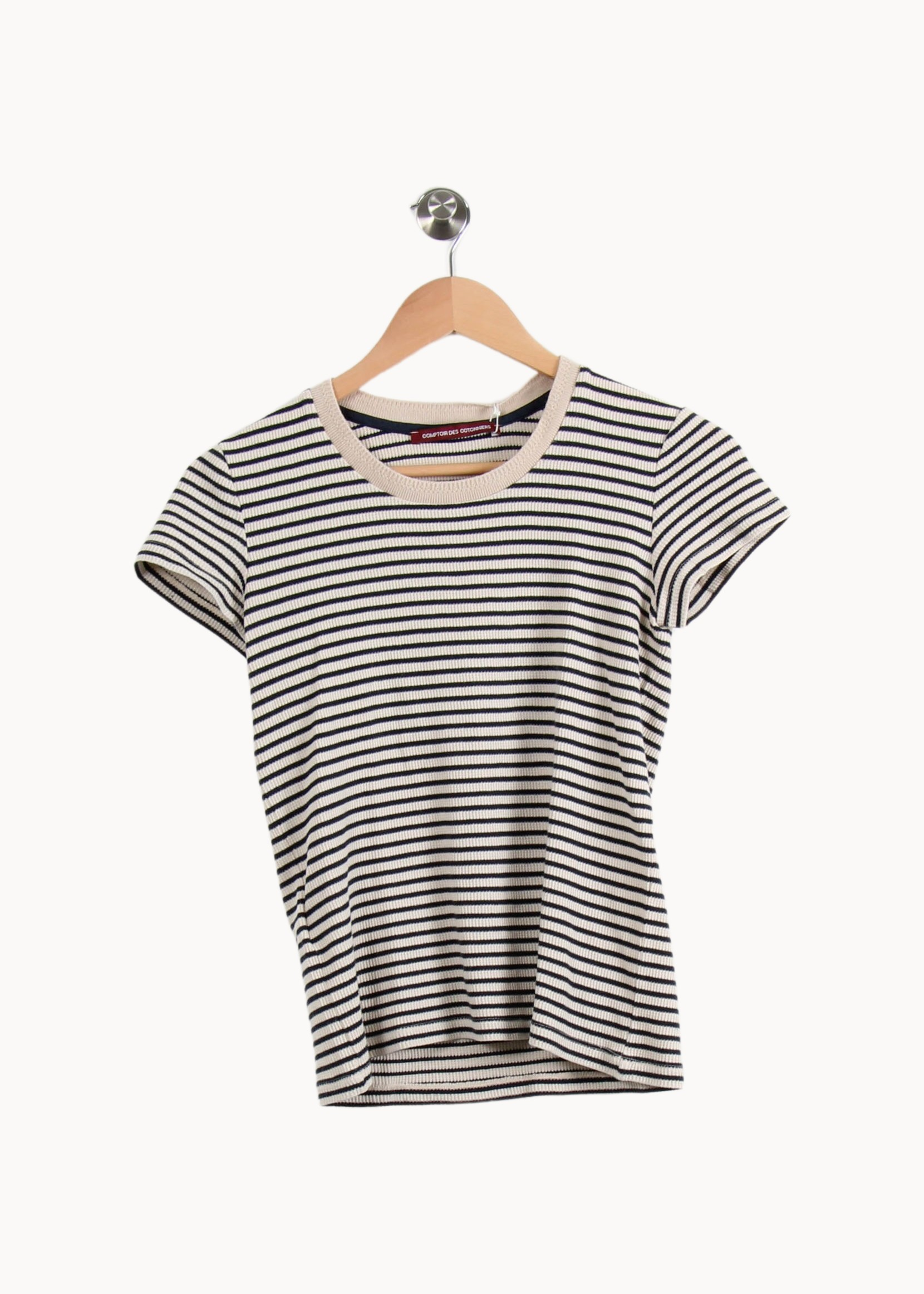 Tommy Badge T-shirt COMPTOIR DES COTONNIERS - Seconde main Beige