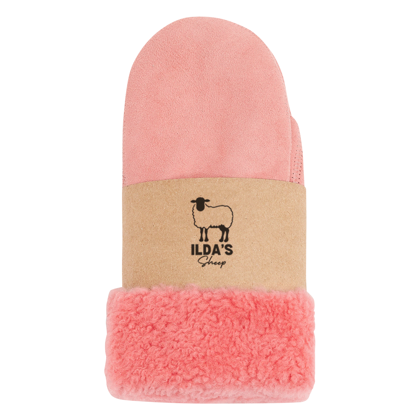Wool mittens ILDA'S SHEEP Pink